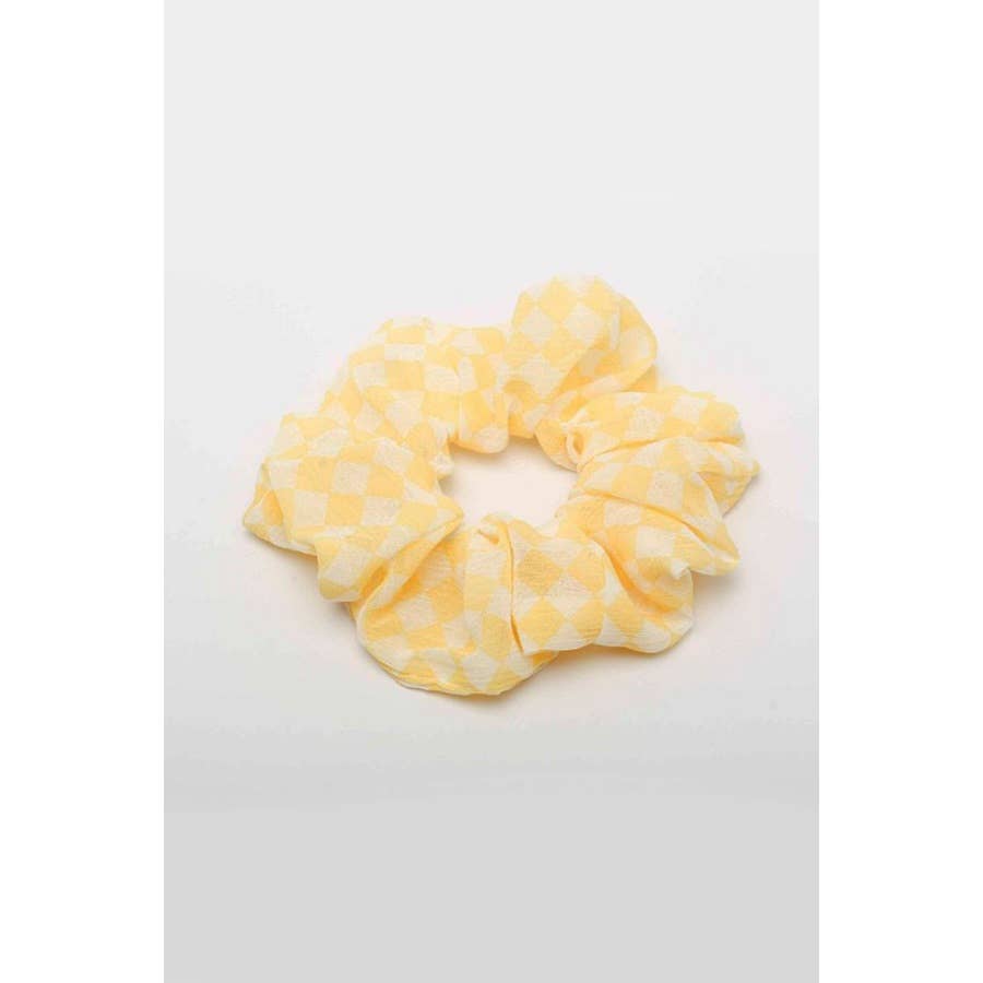 Checkered Sheer Scrunchies