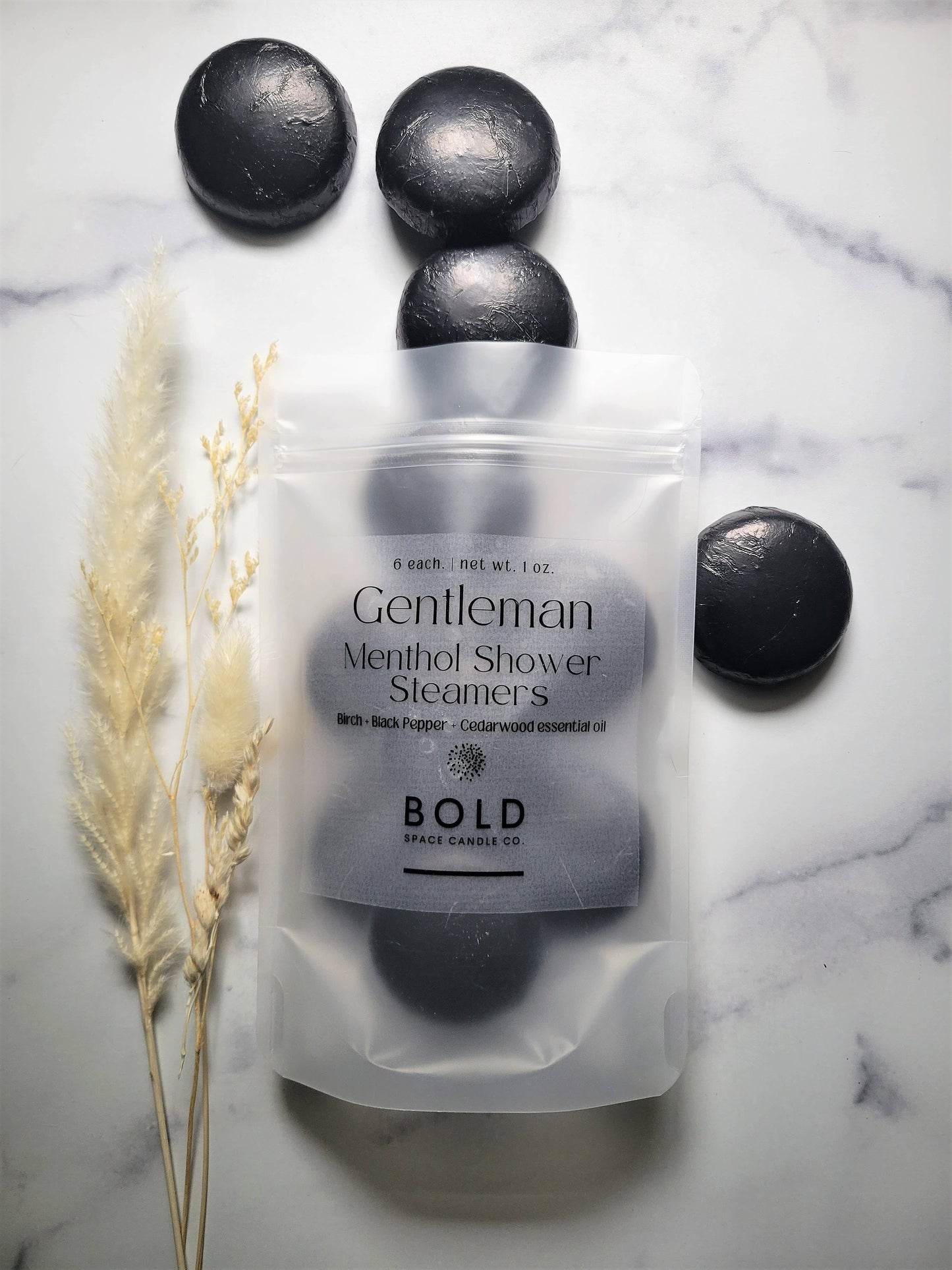Gentleman- Black Pepper & Cedarwood Shower Steamers - 6 pack