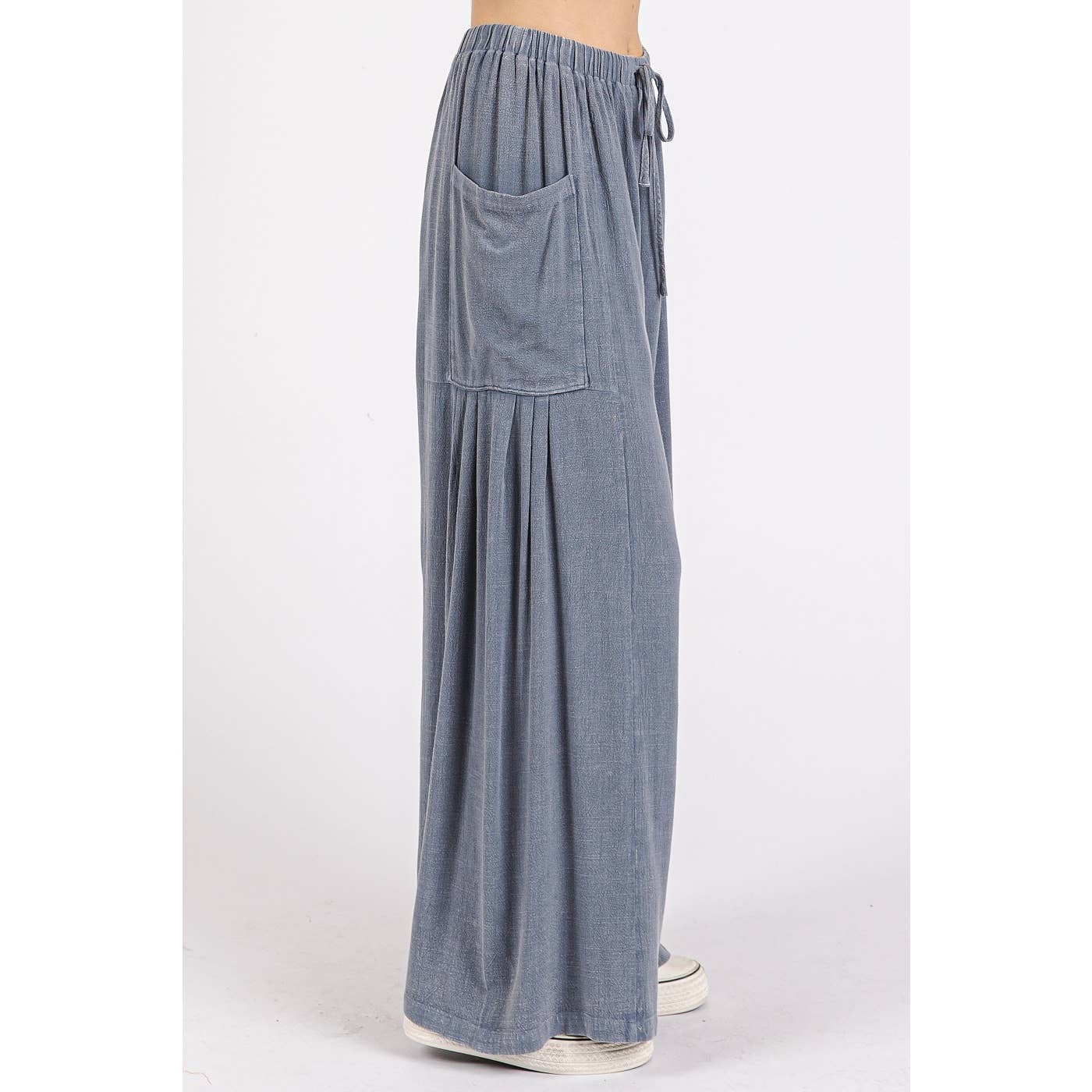 Carmella-Linen Mineral Washed Relaxed Pant