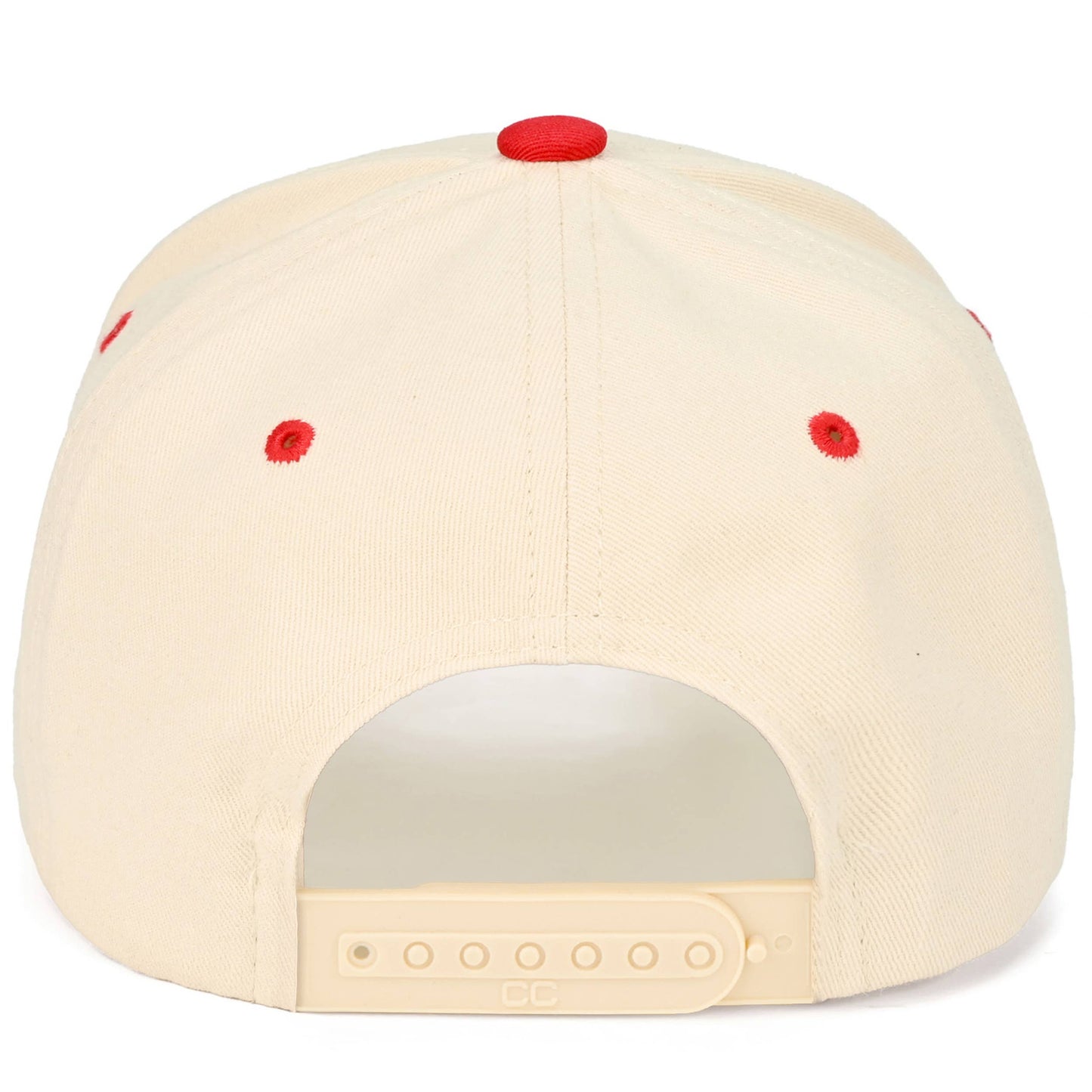 C.C Check Board Pattern Print Two Tone Canvas Trucker Hat
