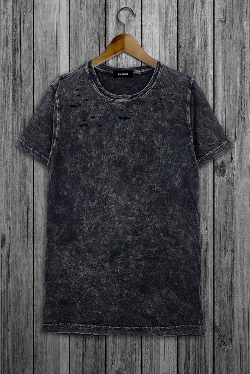 Giving DIE CUT Mineral Washed 100% Cotton Tee.