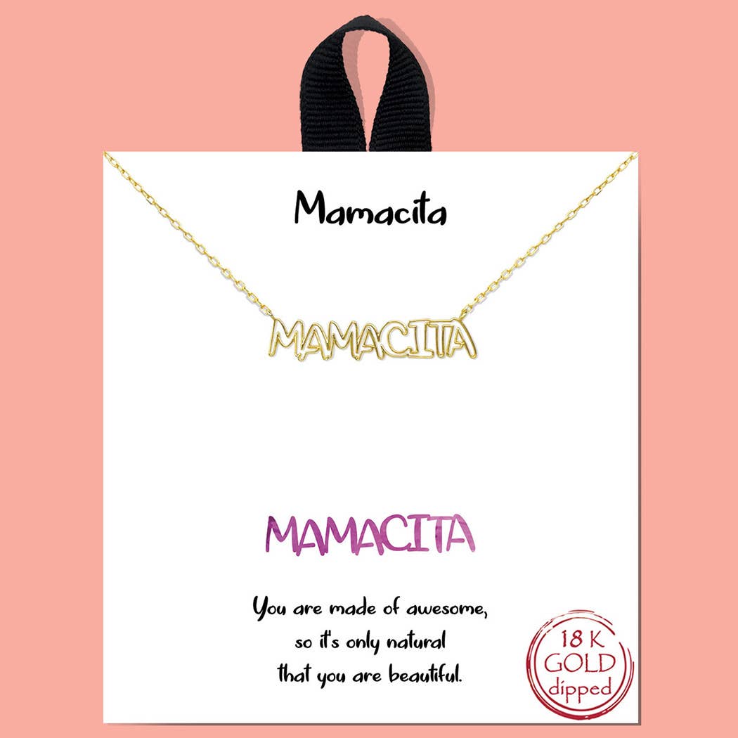Gold-Dipped Mamacita Necklace