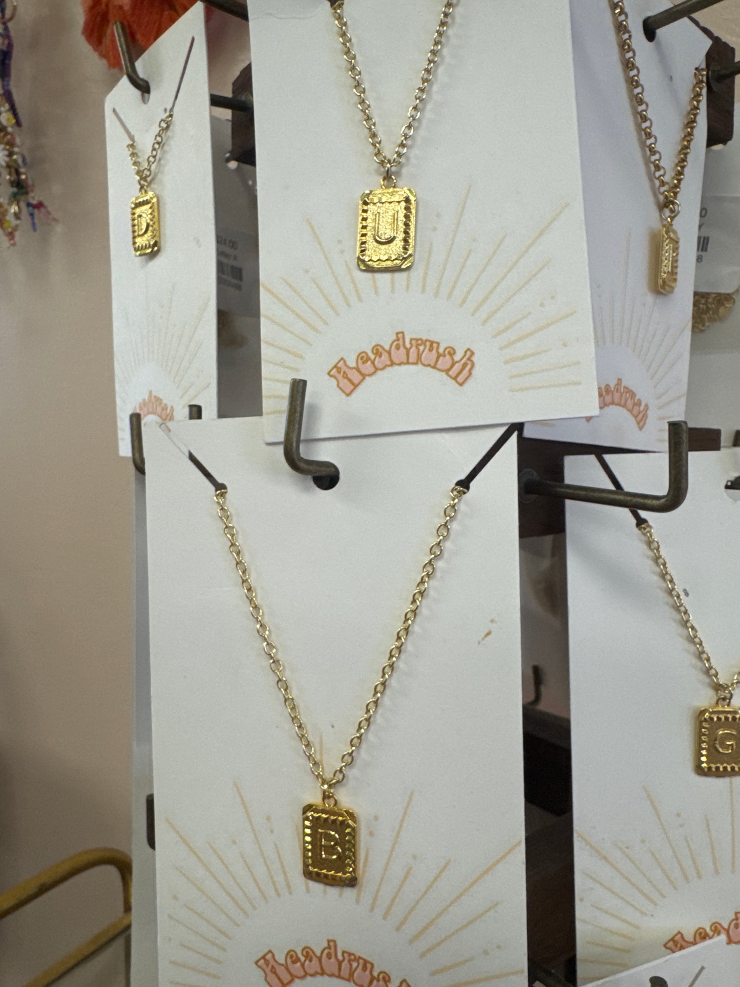 Gold Initial Chain Necklace