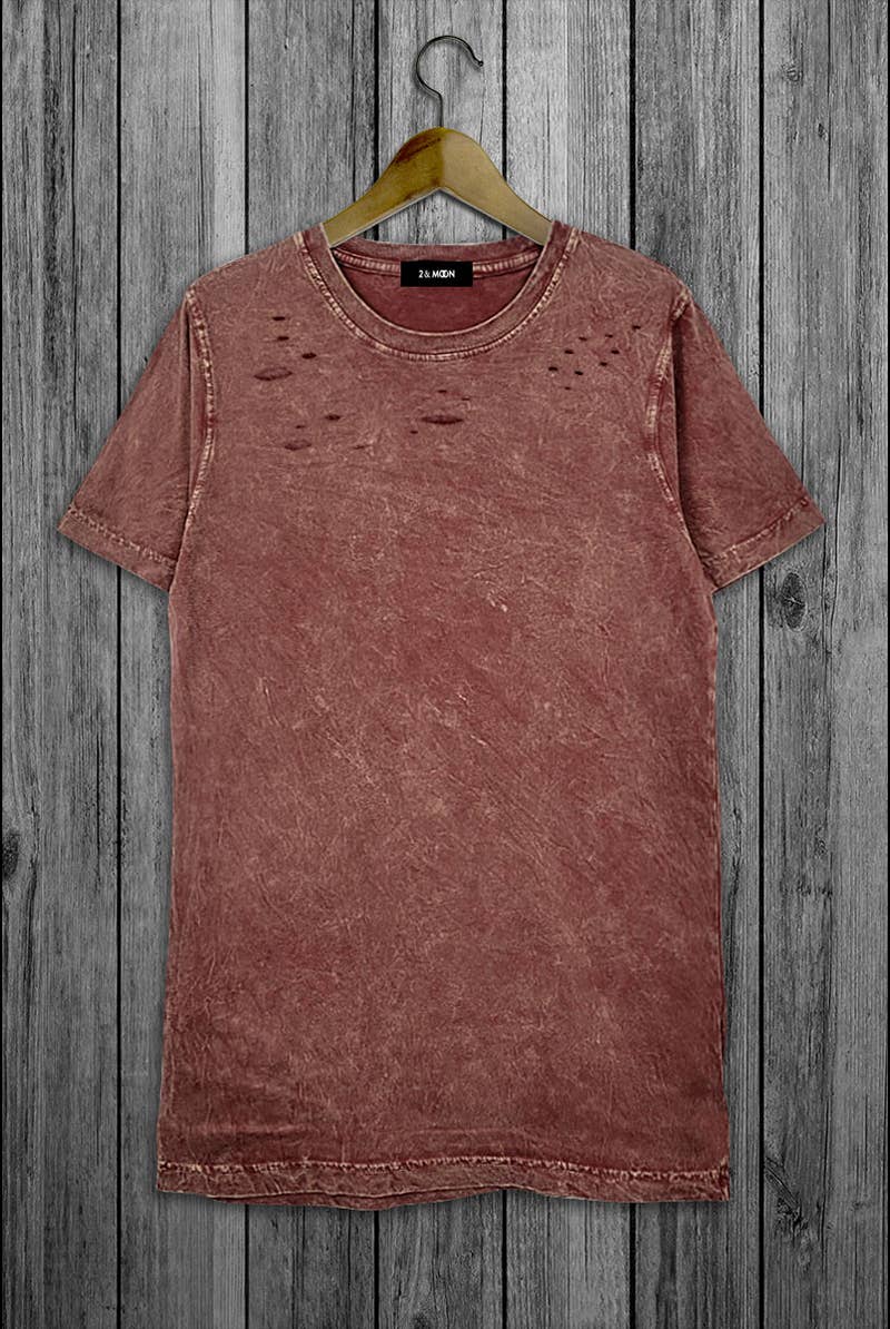 Giving DIE CUT Mineral Washed 100% Cotton Tee.