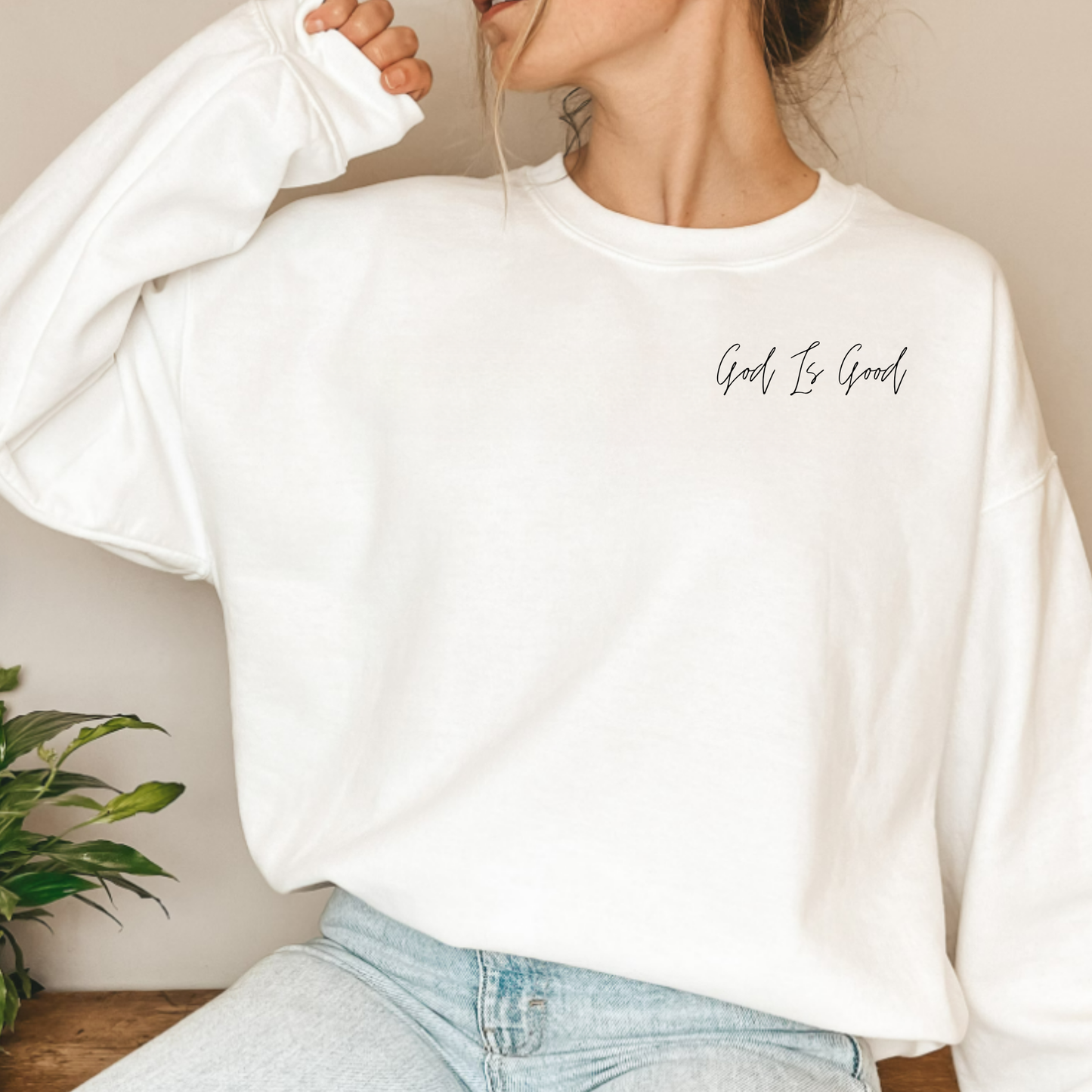 God is Good Script - Matte Clear Film Transfer