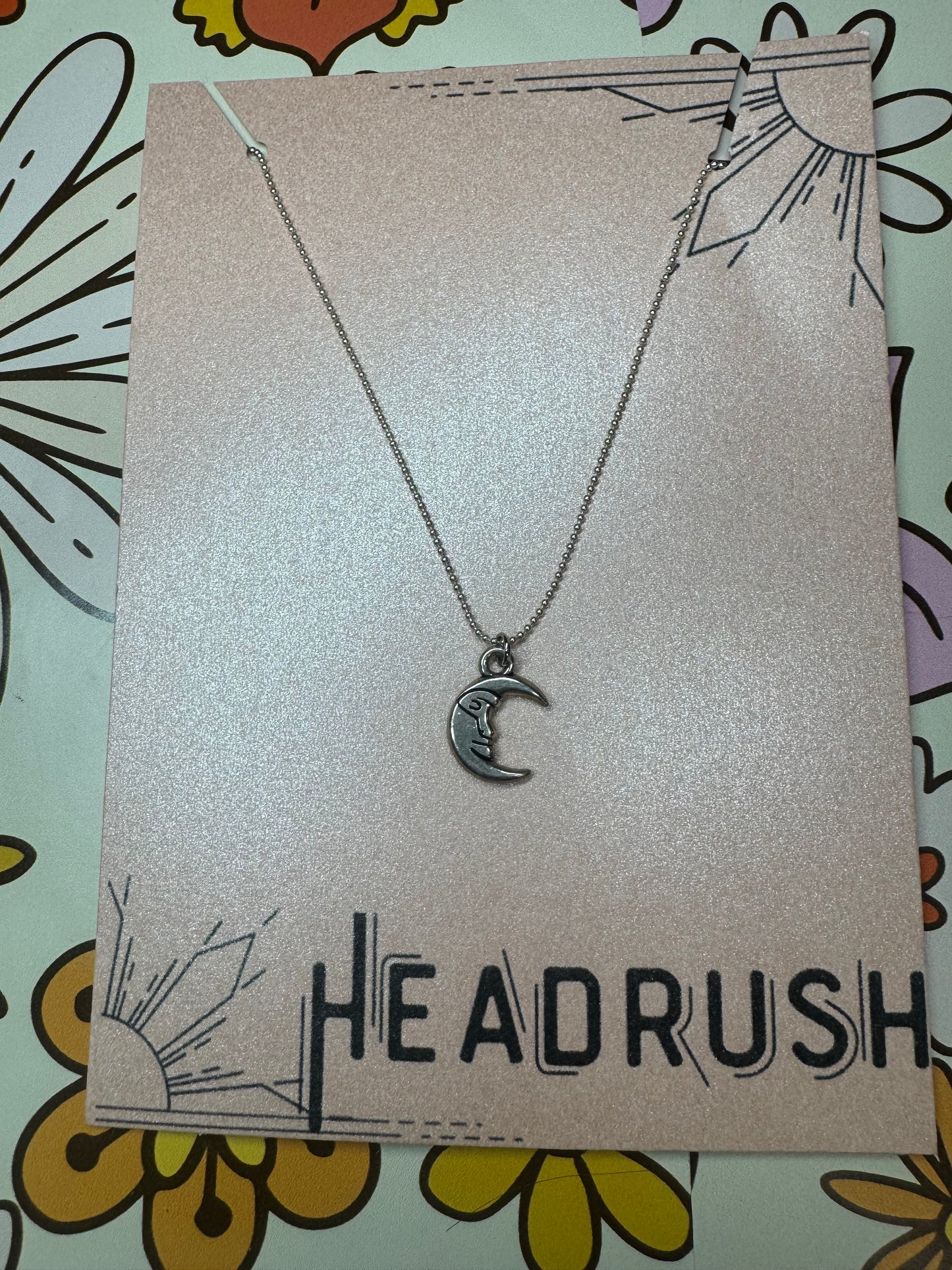 Silver Moon Necklace