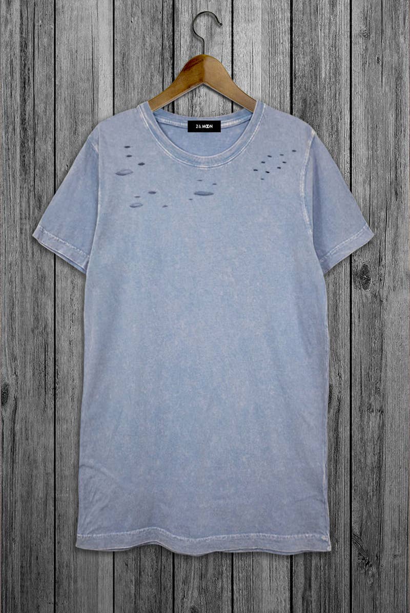 Giving DIE CUT Mineral Washed 100% Cotton Tee.