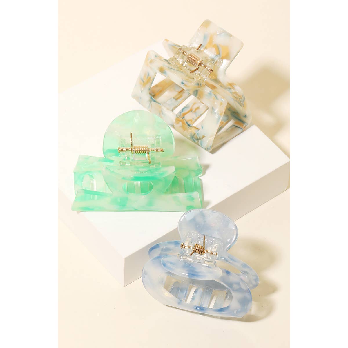 Annette-Geometric Hair Claw Clip