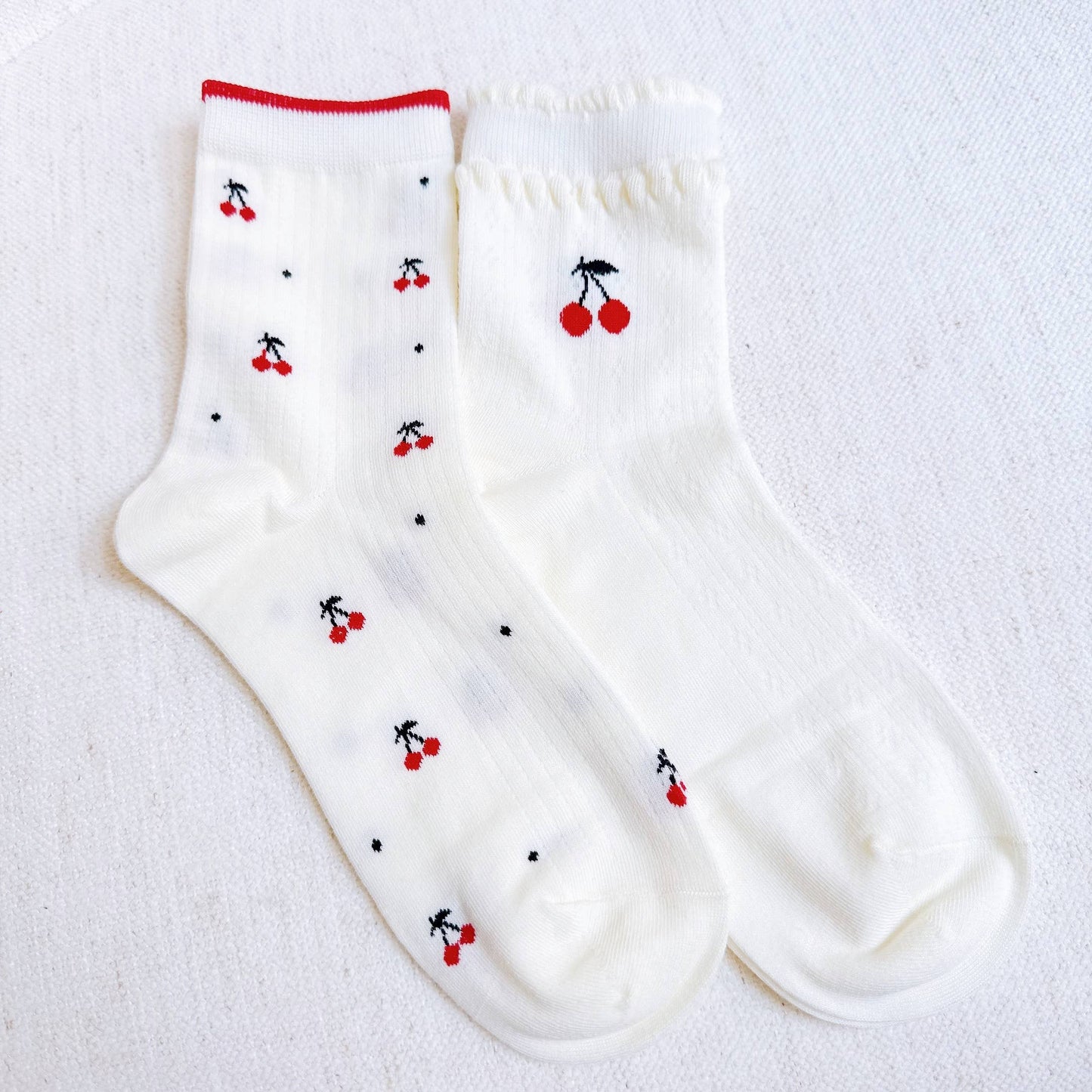 Cherries All Over Sock Set Of 2