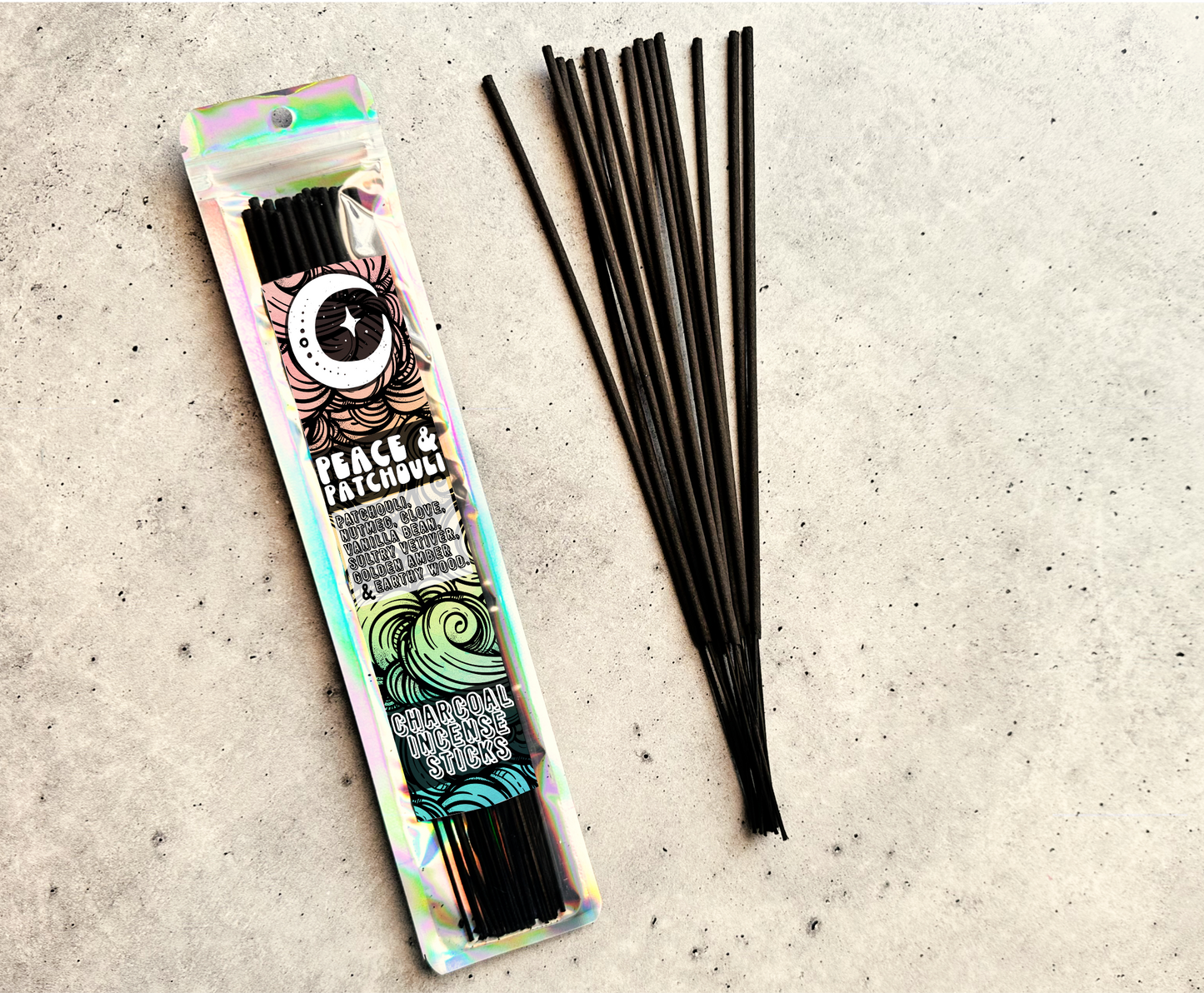 Peace & Patchouli | 9 in. Incense Stick | Charcoal Incense