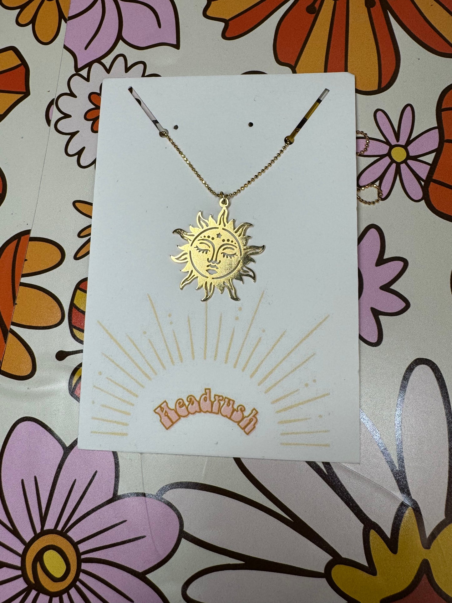 Sun Catcher Gold Necklace