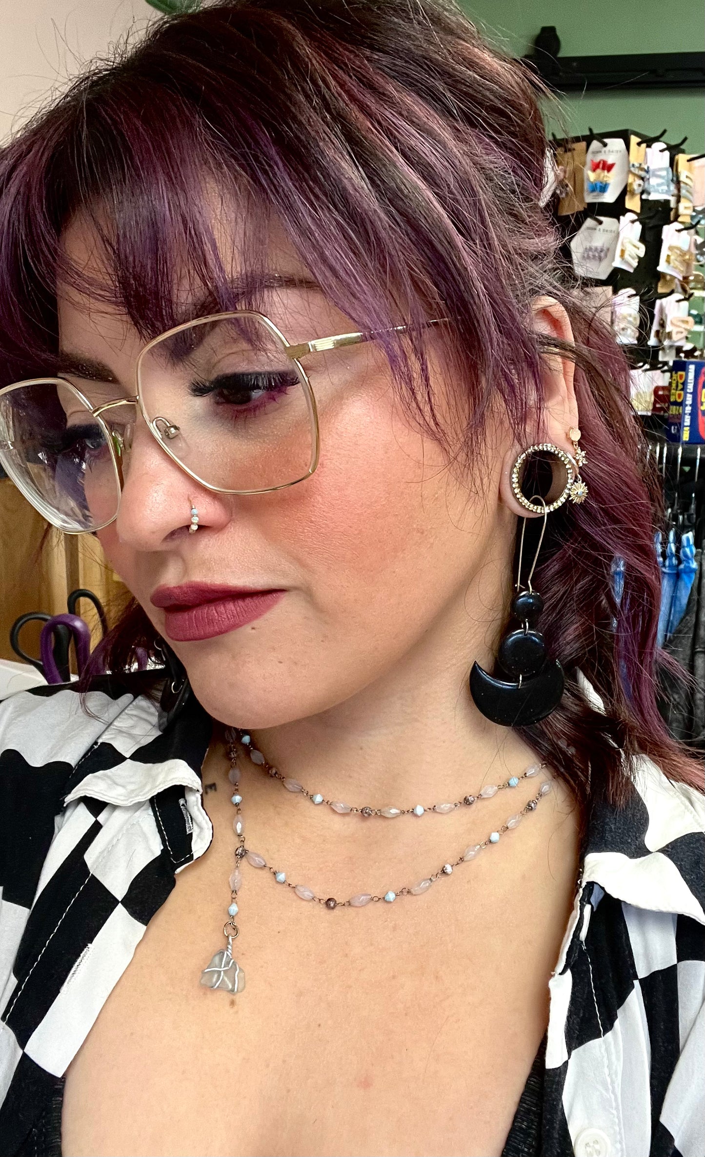 Bling Blow Screw Fit Tunnel Gauge Earrings