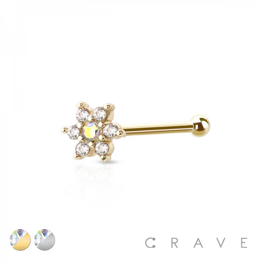 Six Petals-Nose Bone Ring