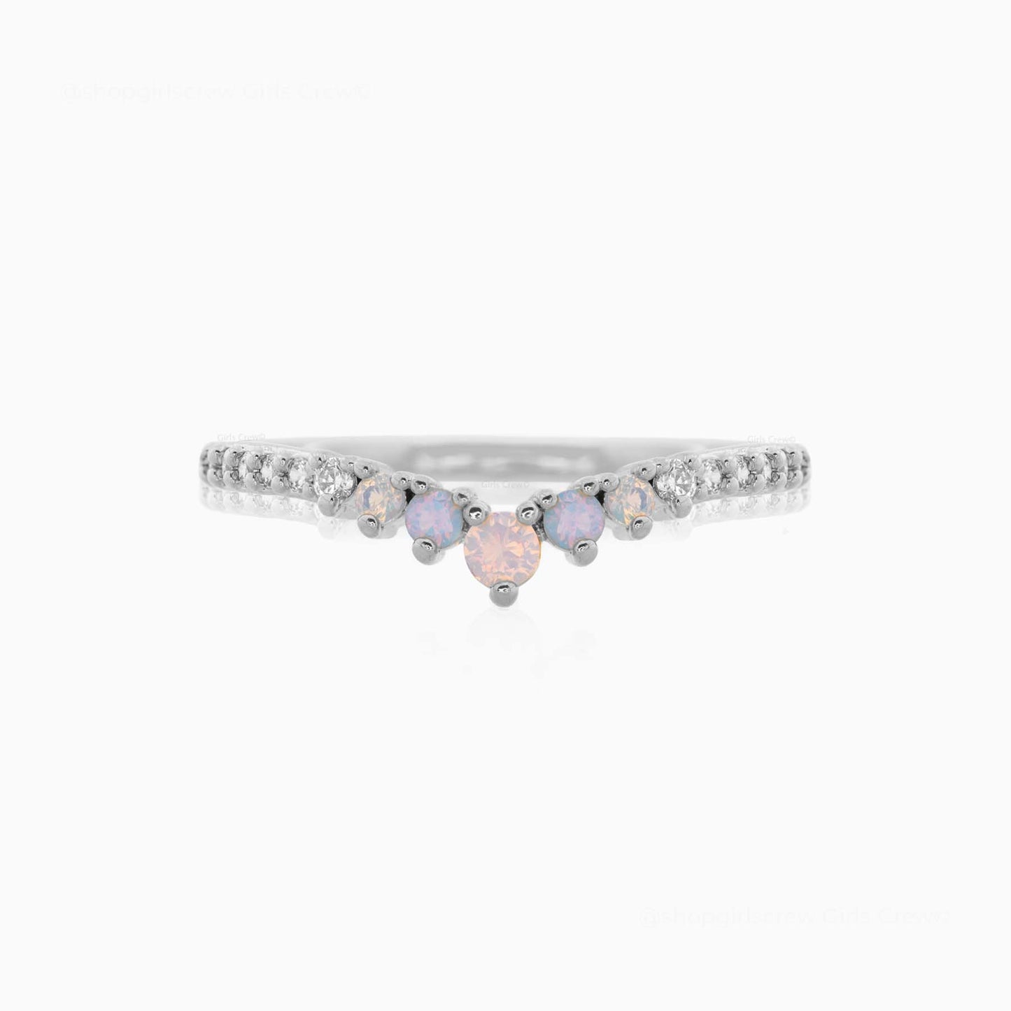 Birthstone Ring: Silver / October / 6