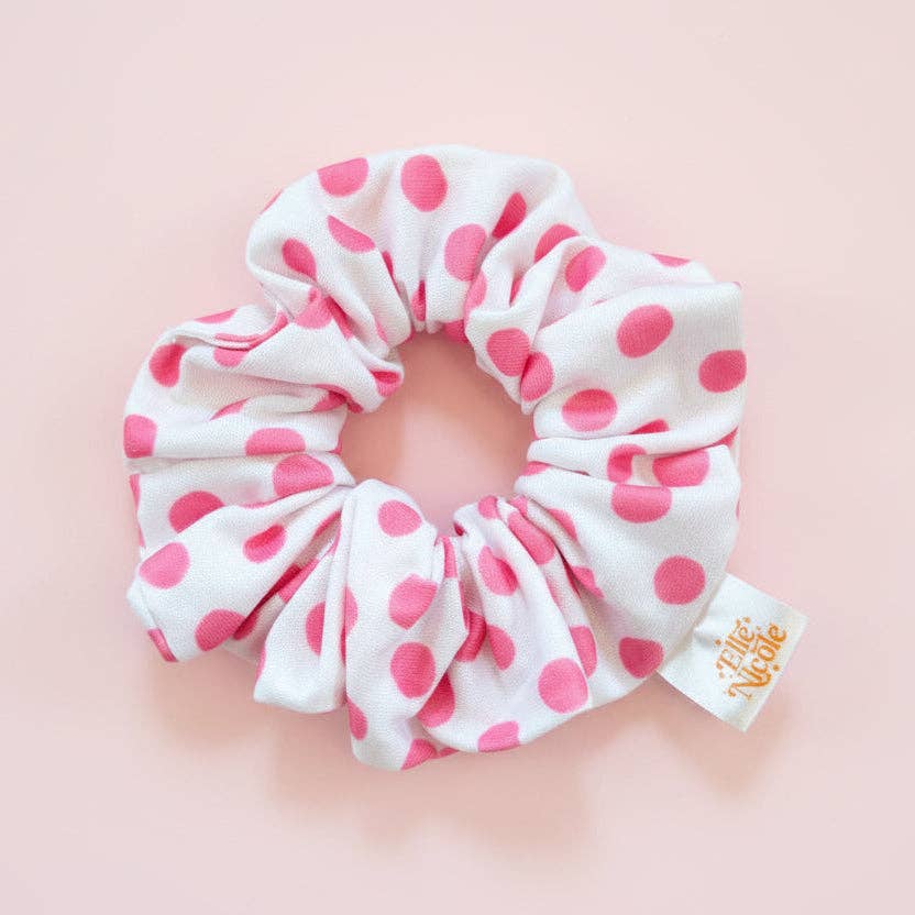 Scrunchie - Pink Polka Dots