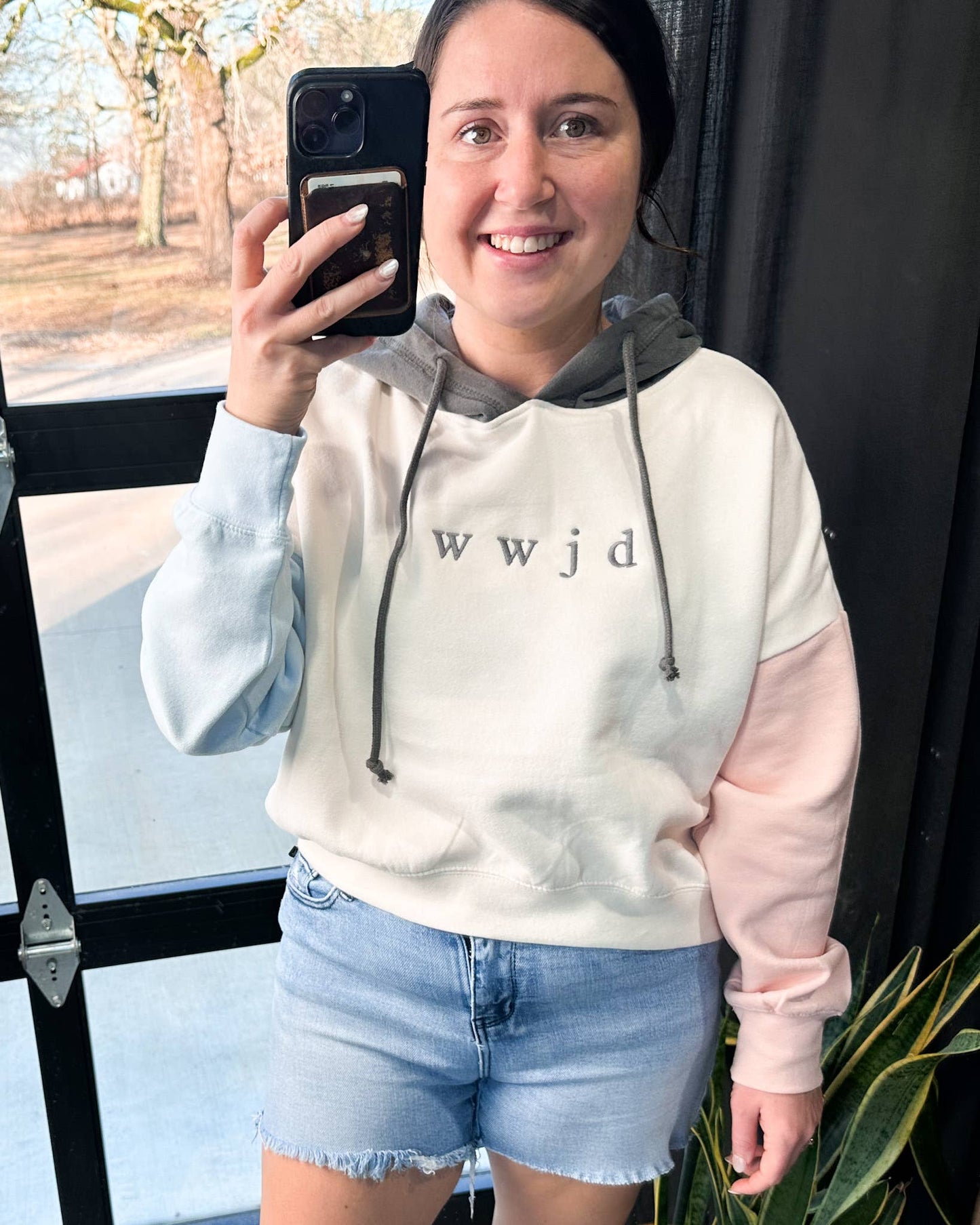 WWJD Colorblock Hoodie
