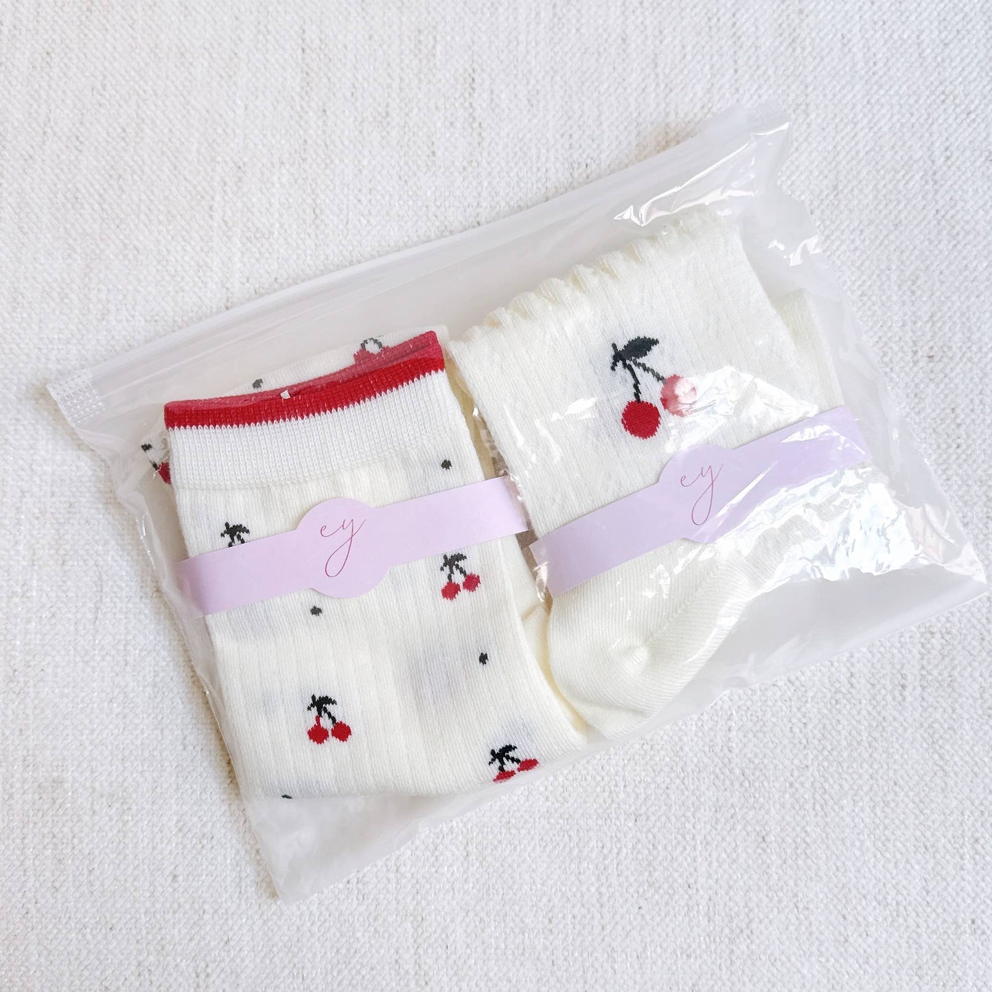 Cherries All Over Sock Set Of 2