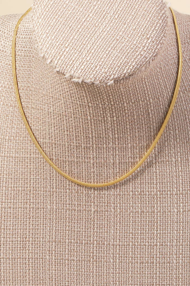 Snake Chain Necklace: G