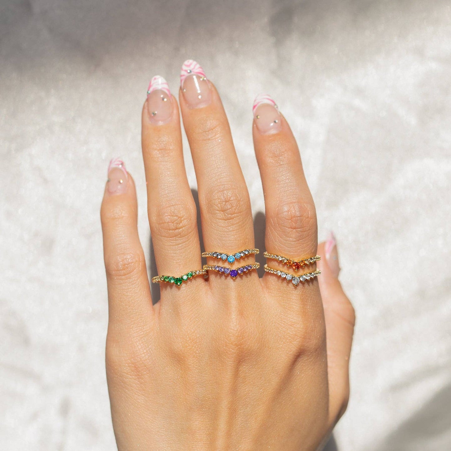 Birthstone Ring: Silver / October / 6