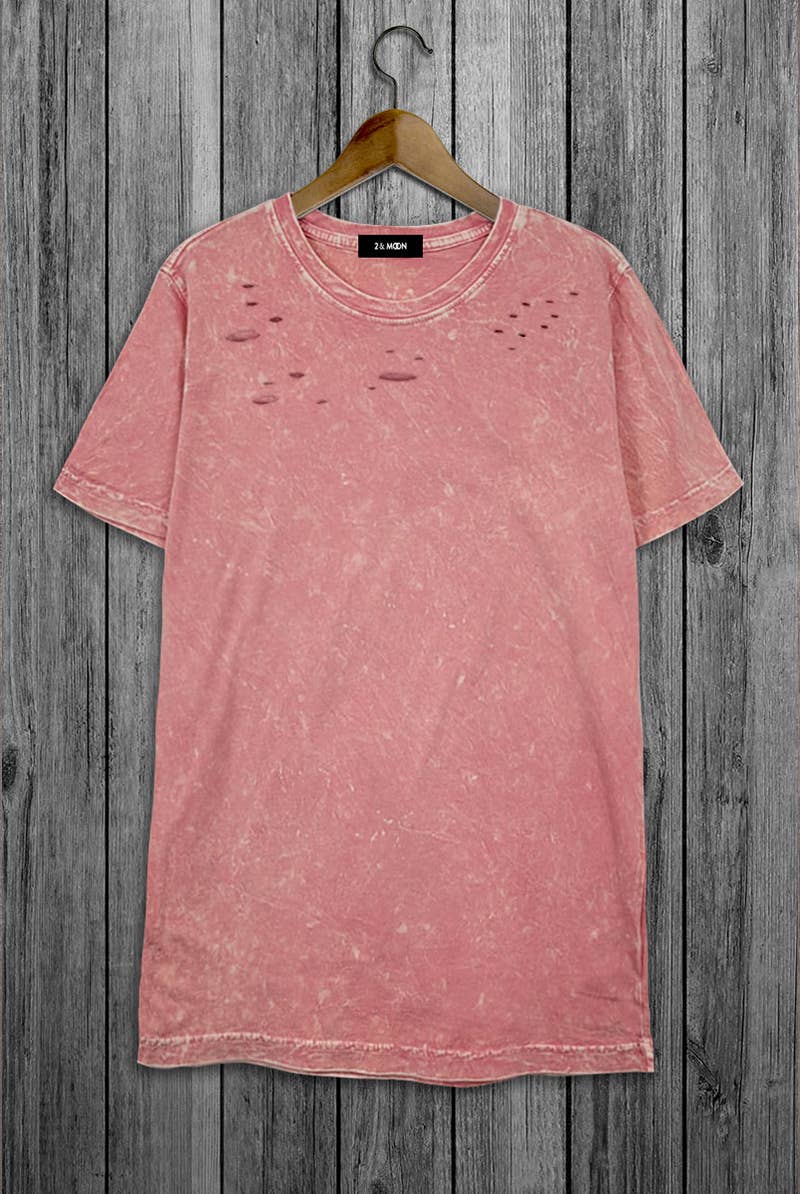 Giving DIE CUT Mineral Washed 100% Cotton Tee.