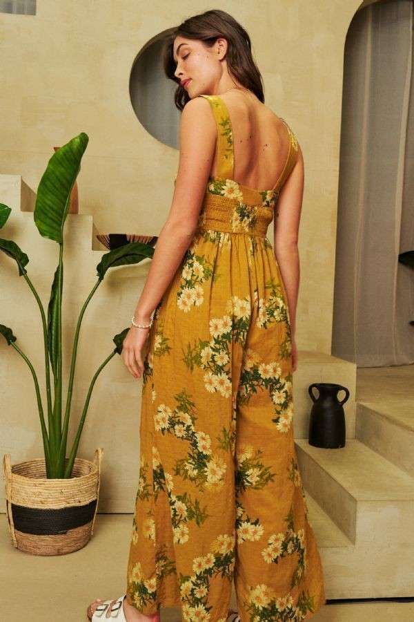 Midwest Summer Ruffle Jumpsuit with Pockets