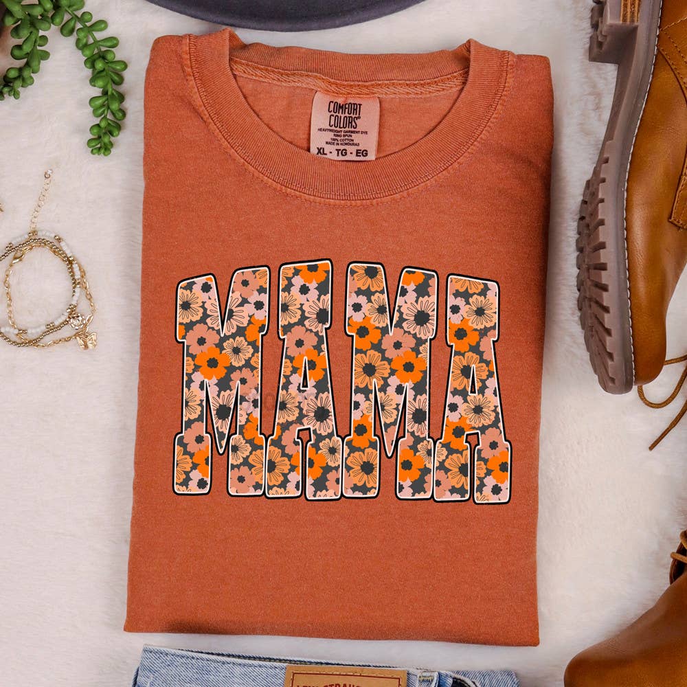 Fall Floral Mama DTF Heat Transfer