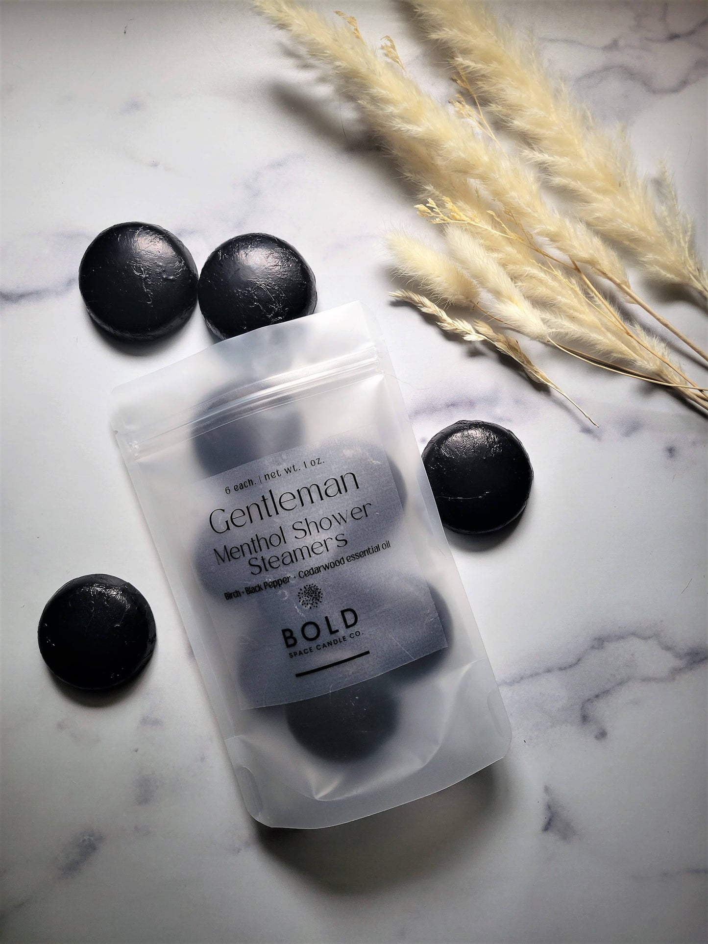 Gentleman- Black Pepper & Cedarwood Shower Steamers - 6 pack