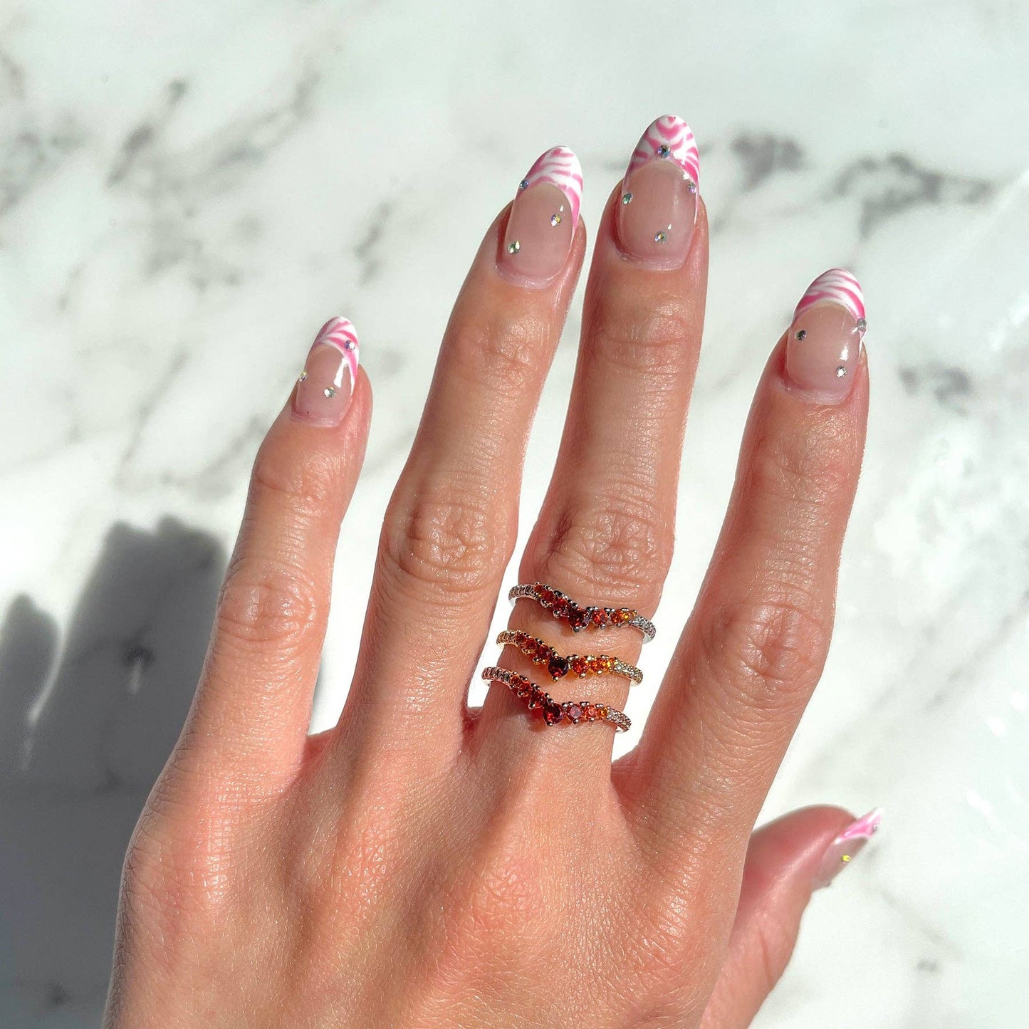 Birthstone Ring: Silver / October / 6