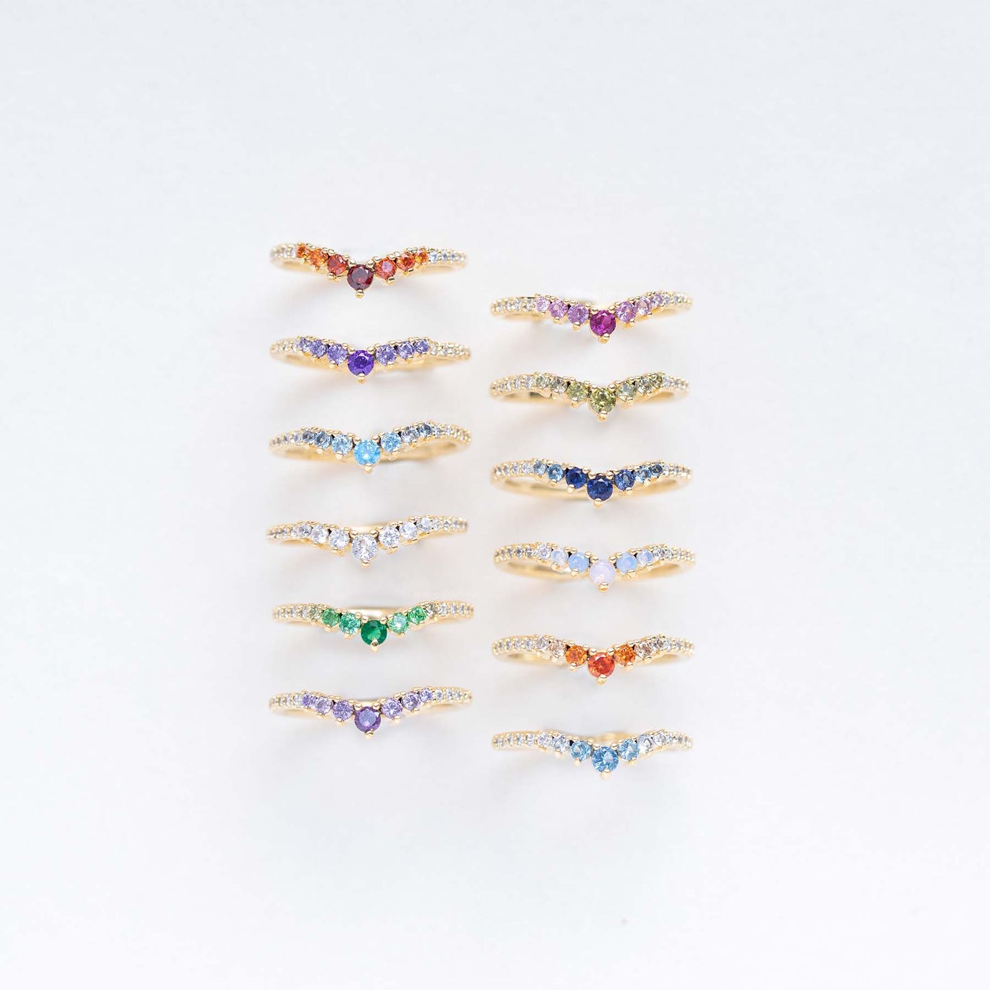 Birthstone Ring: Silver / October / 6