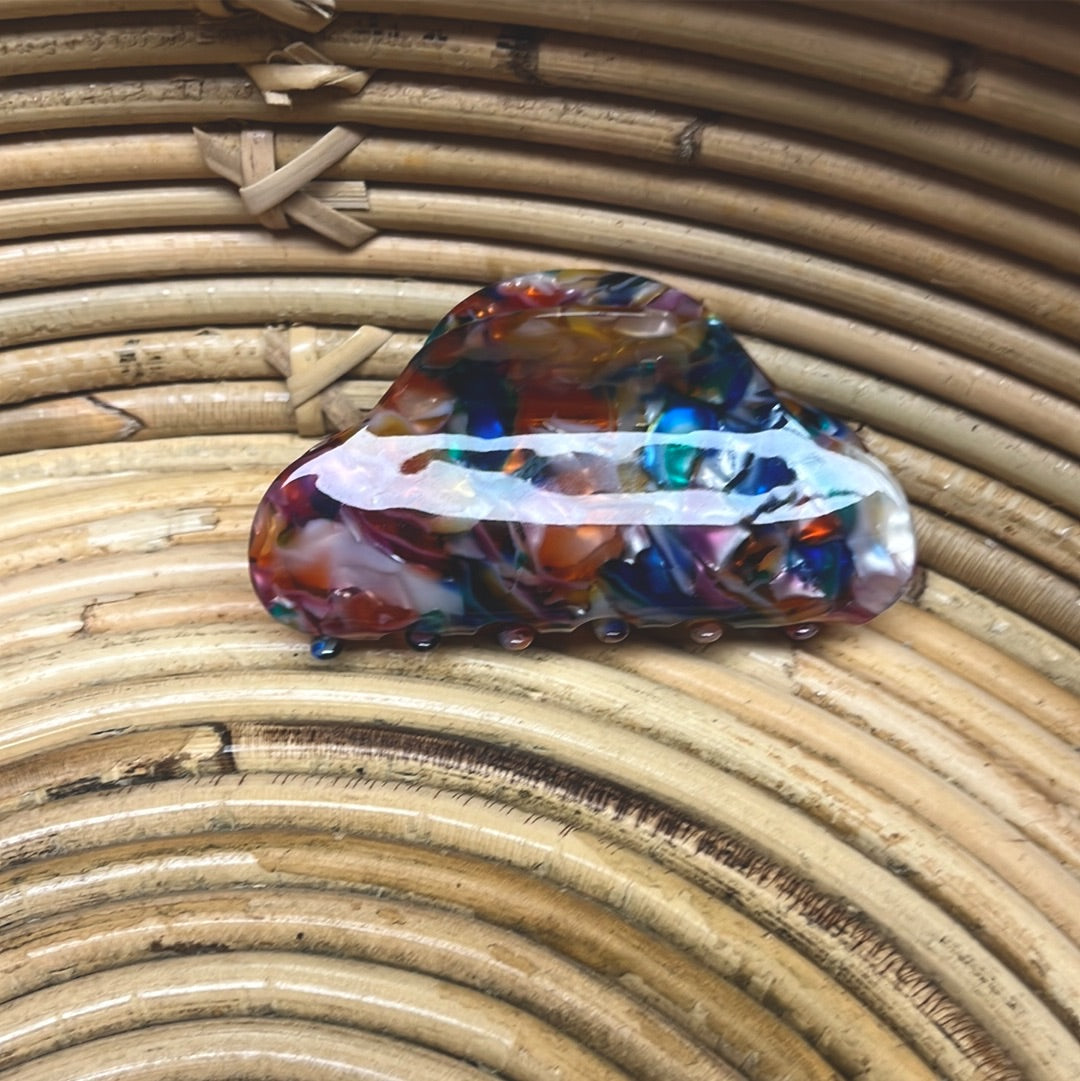 Mosaic Curvy Hair Claw Clip