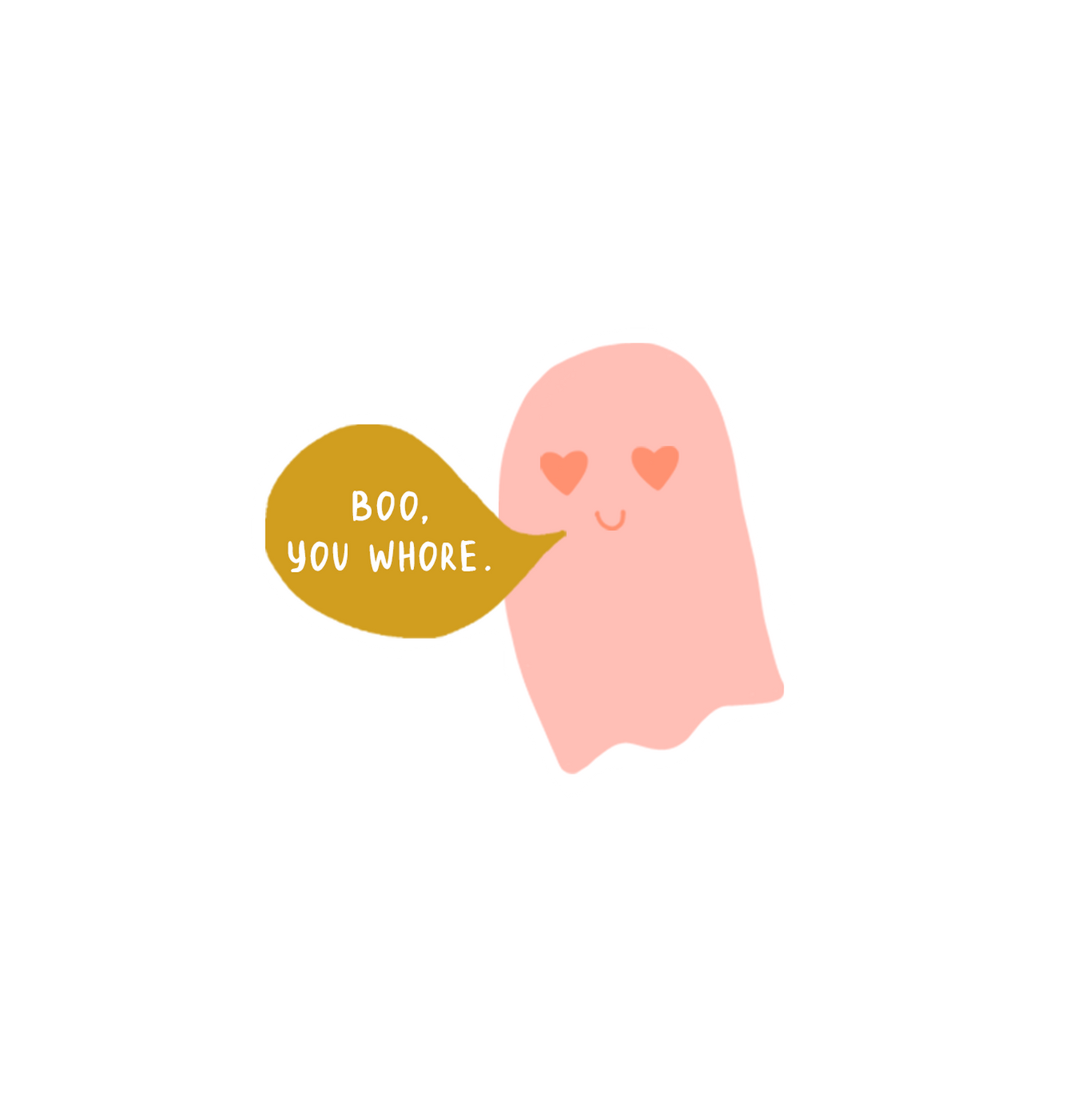 Boo Sticker