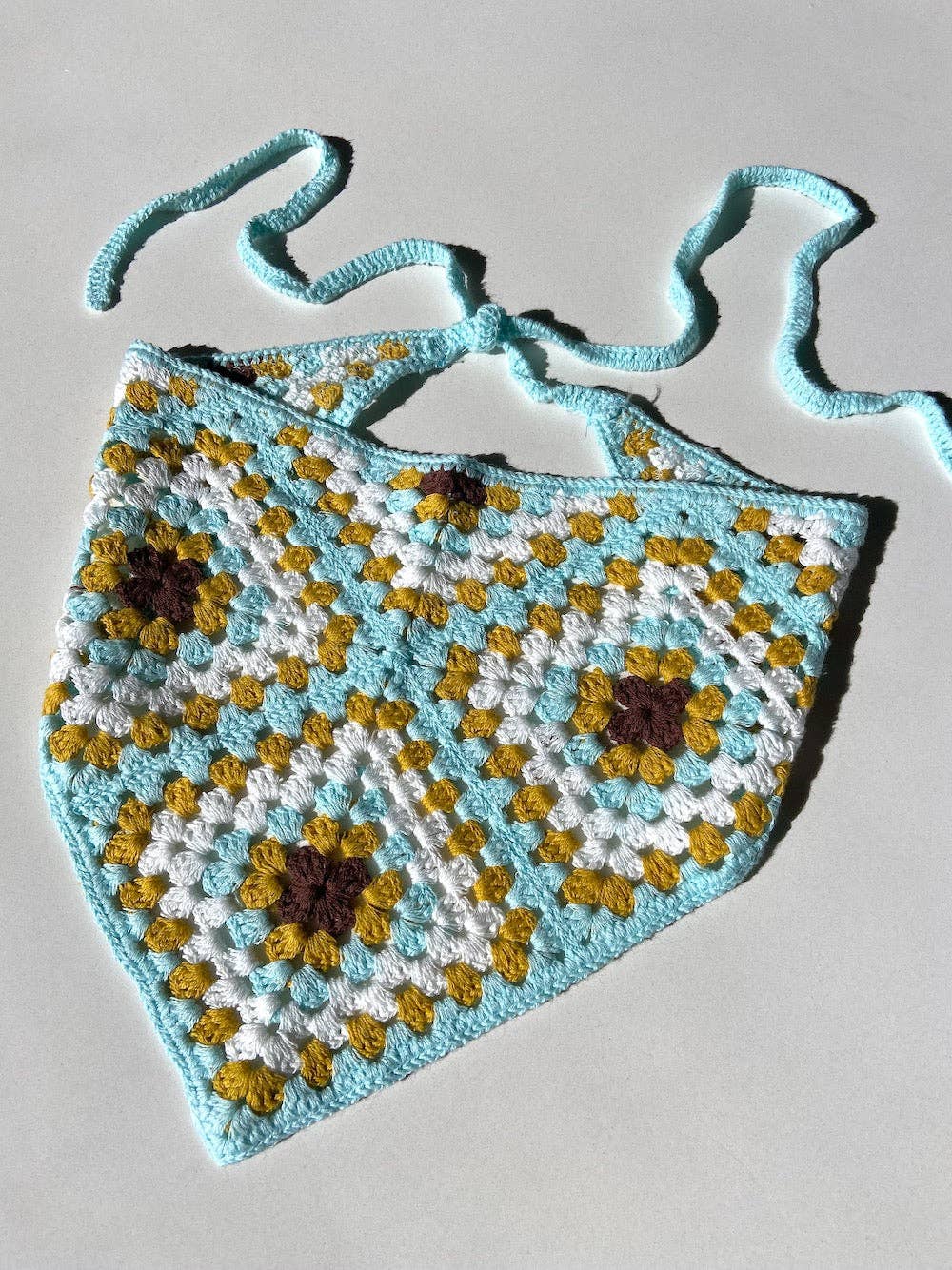 Solar Eclipse - Handmade Crochet Hair Scarf