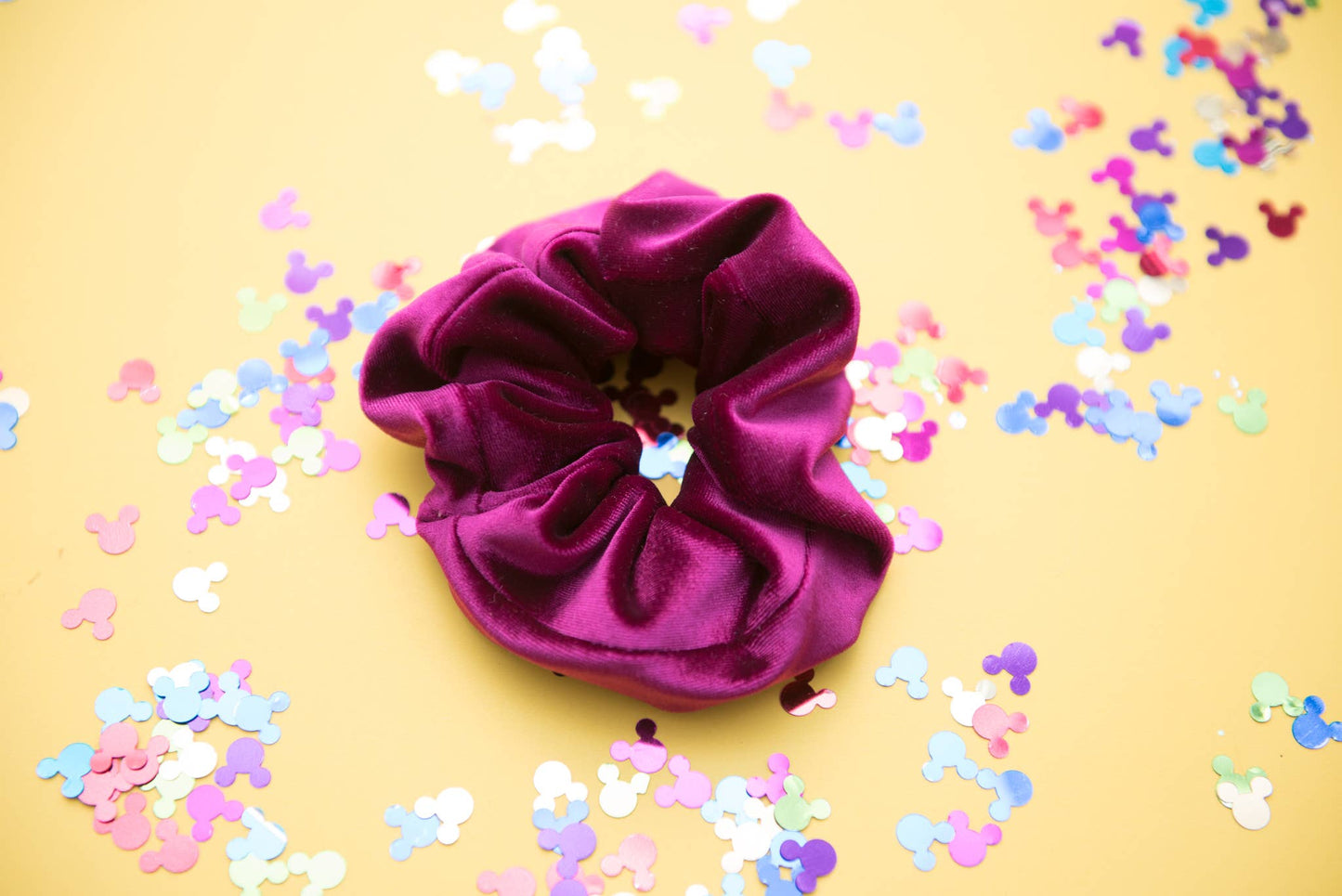 Magenta Velvet Scrunchie