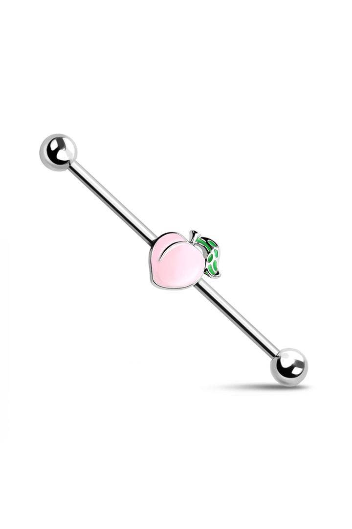 Peach 316L Surgical Steel Industrial Barbell