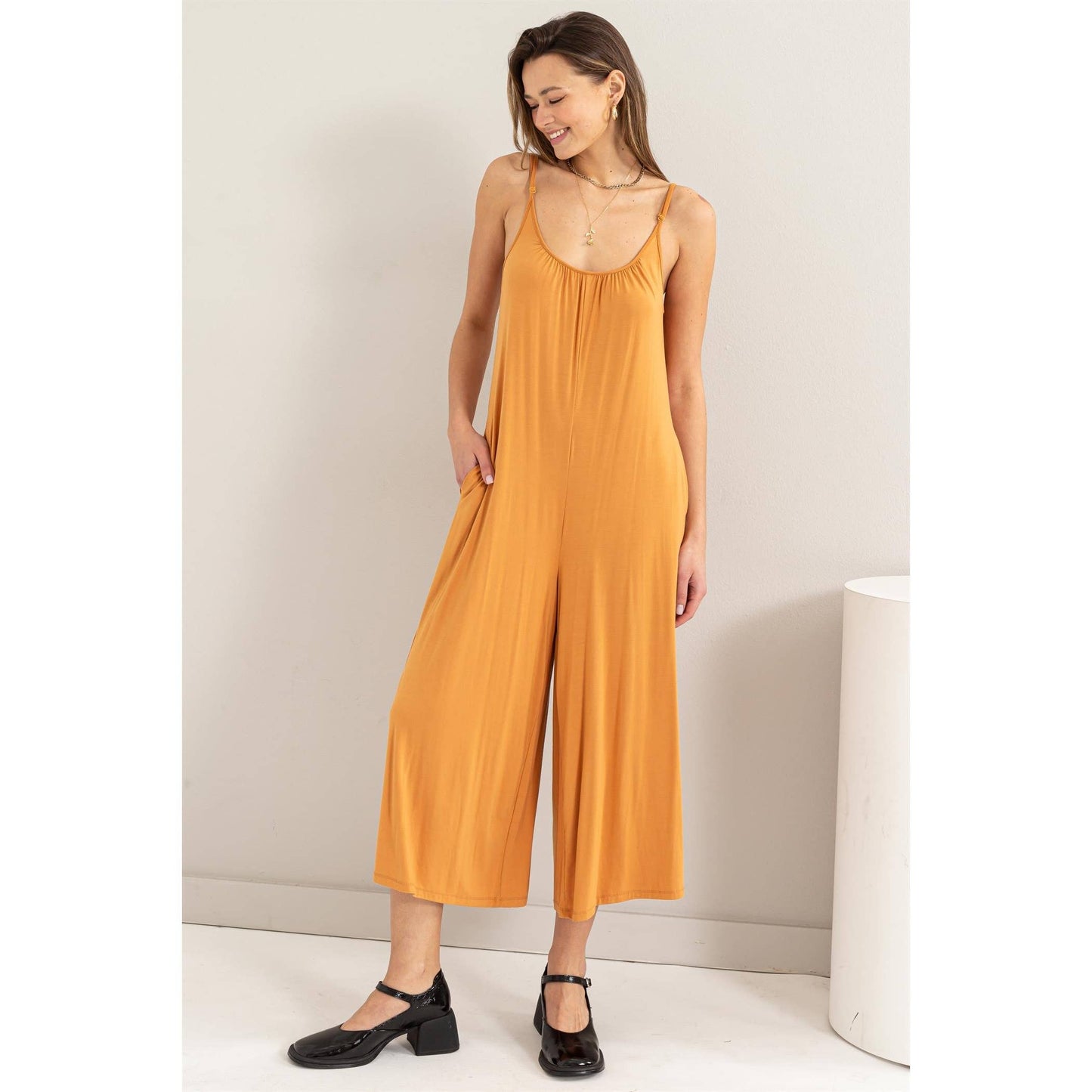 Pita-Jersey Jumpsuit with Pockets