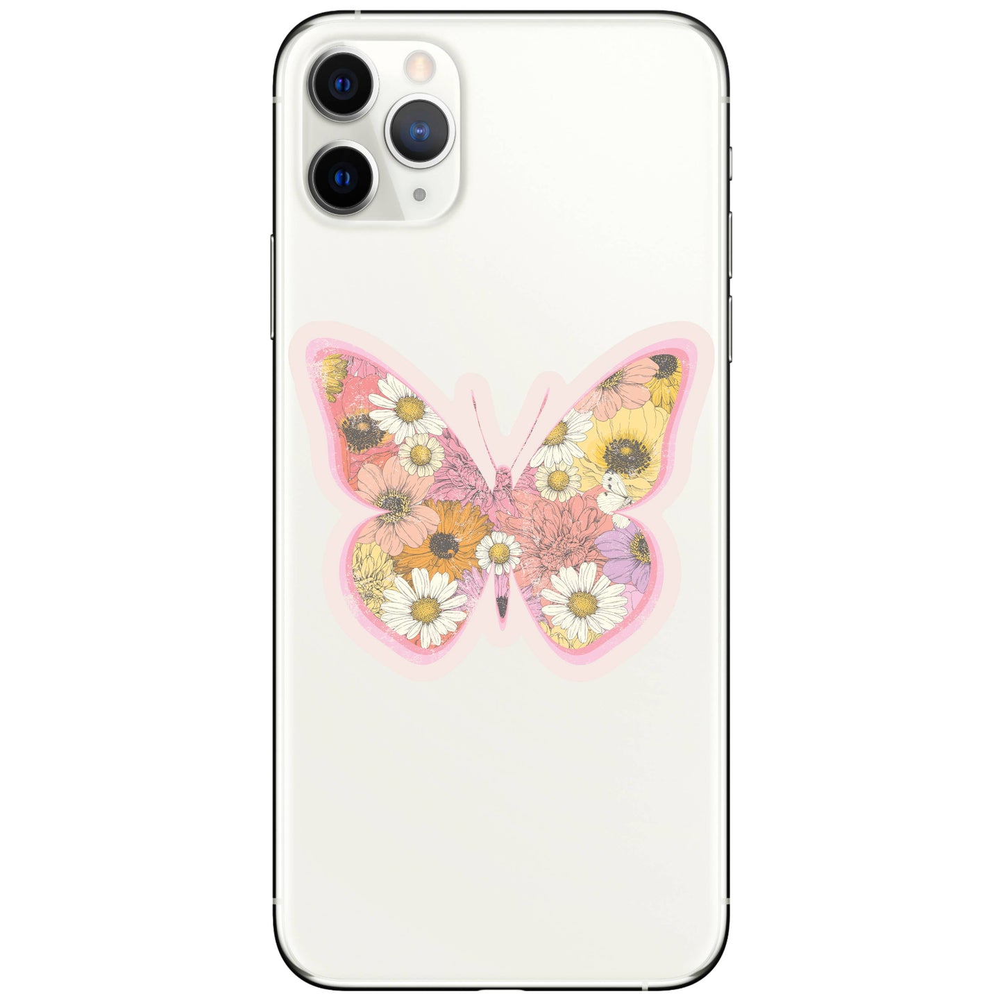 Butterfly Floral Insect Pretty High Quality Vinyl Sticker
