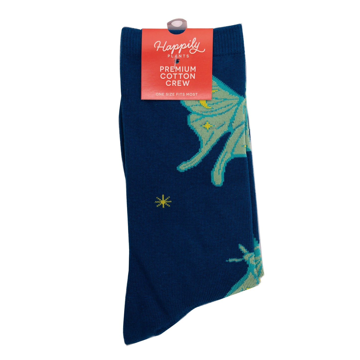 Luna Moth Socks Cotton Blend