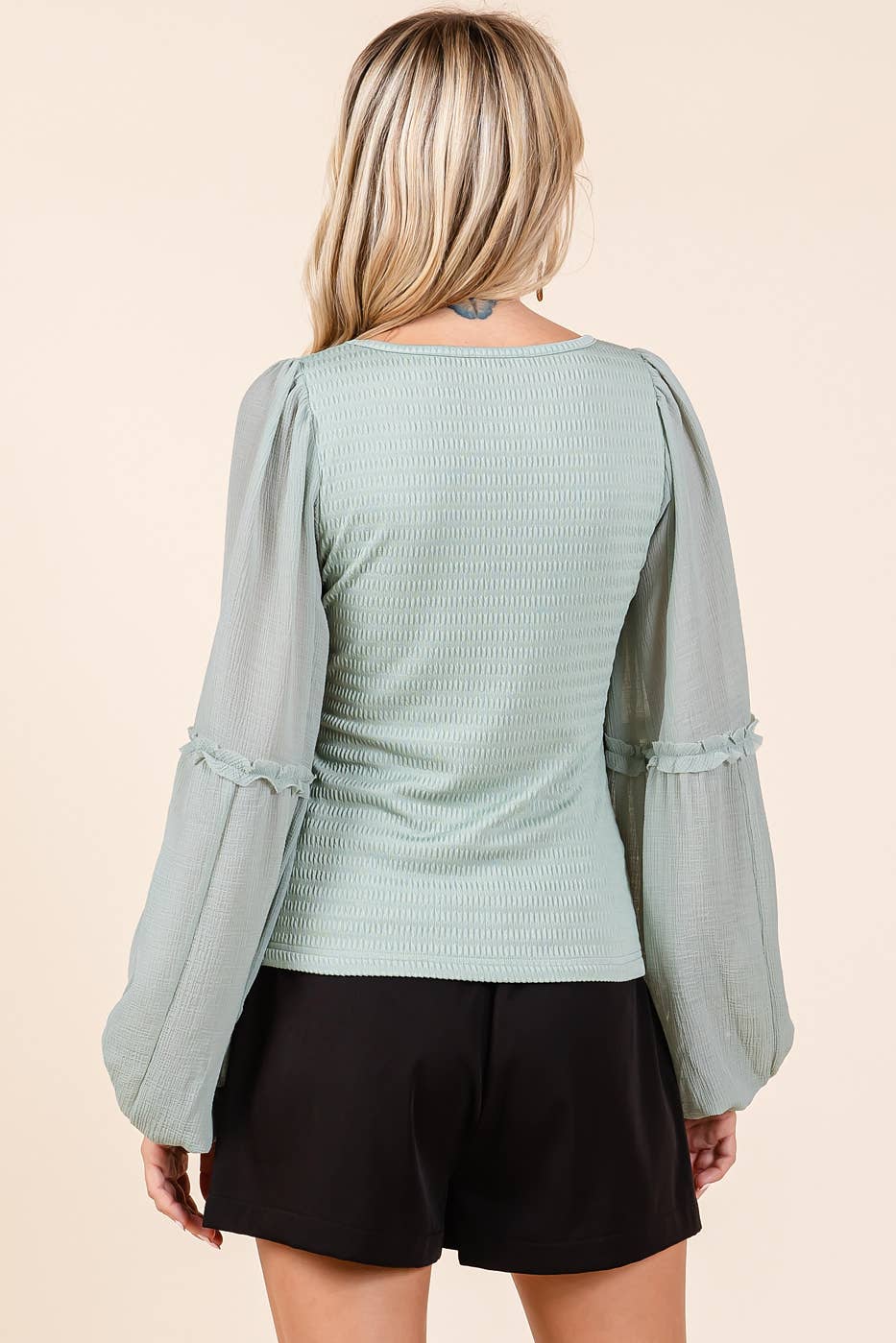Laura-Sage Chiffon Long Sleeve Blouse