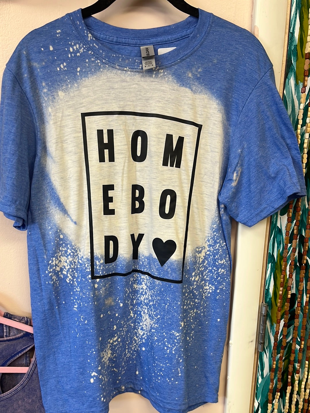 Homebody-Bleach Distressed Graphic T-Shirt