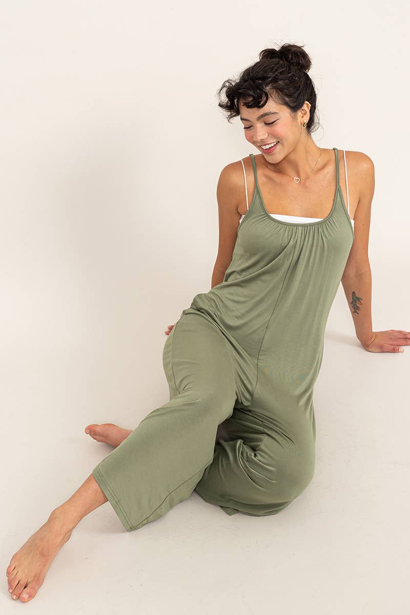 Pita-Jersey Jumpsuit with Pockets