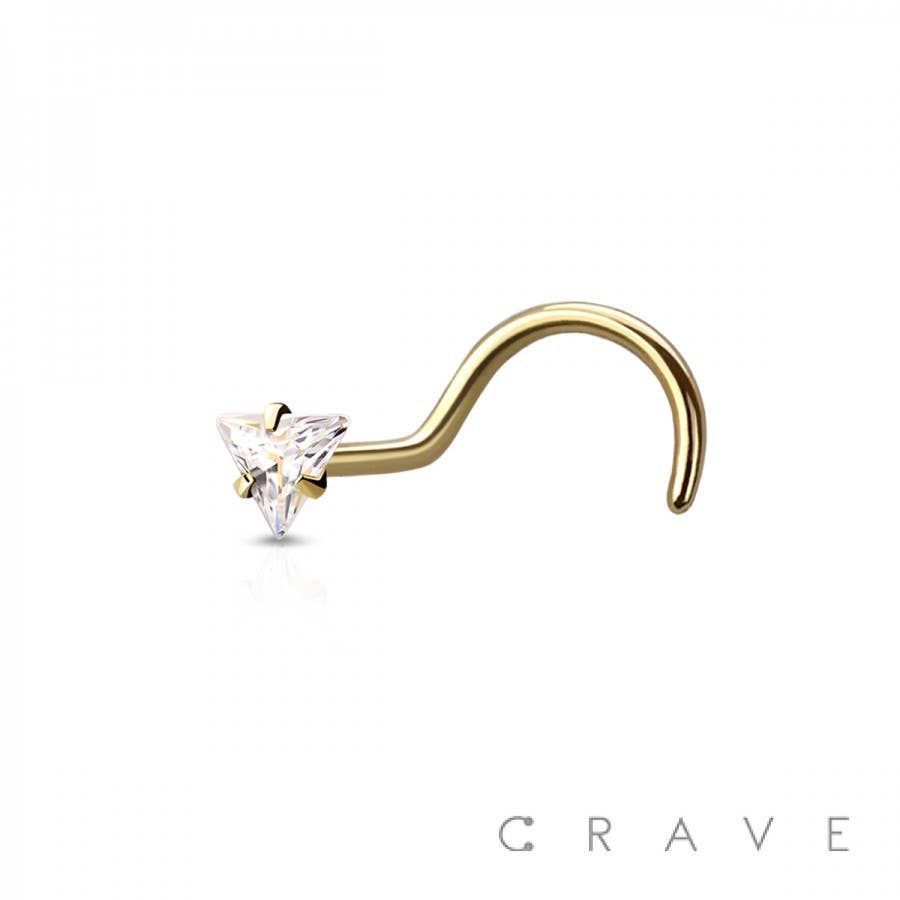 Triangle Shape Fish Hook Nose Ring