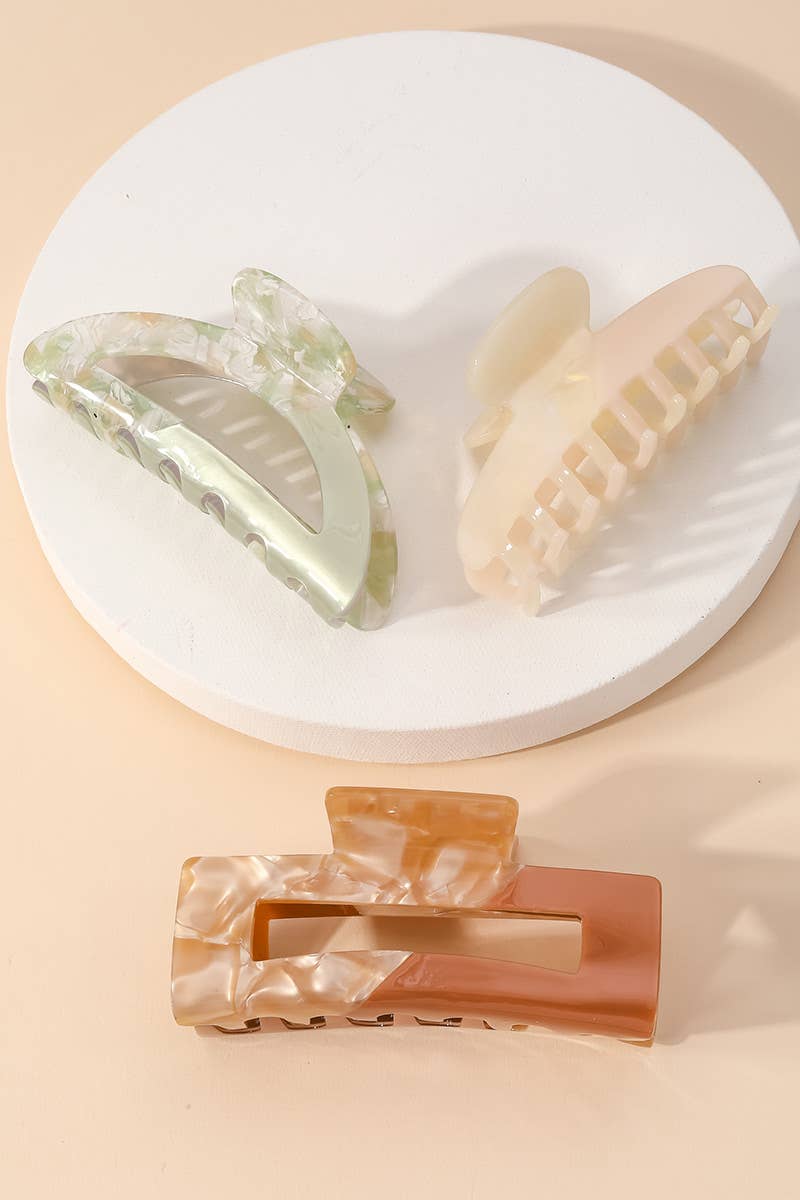 The Minimalist- Color Blocking Hair Claw