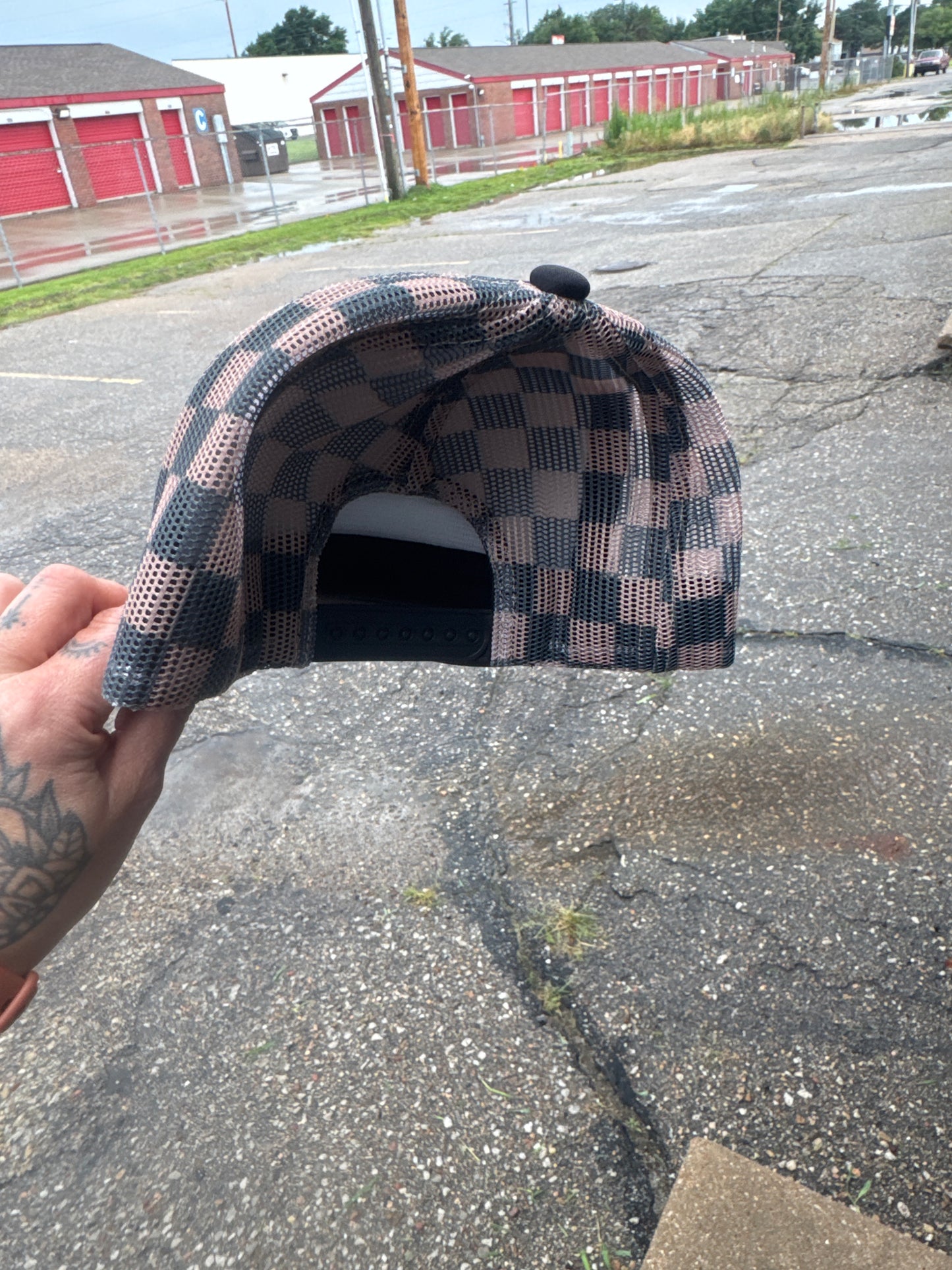 Headrush Checkered Foam Trucker Hat