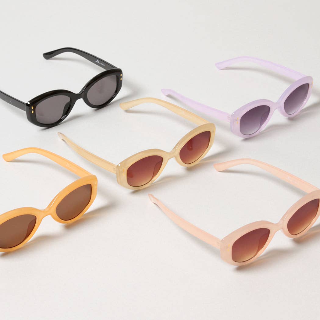 Suzanne-Bold Round Frame Tinted Sunglasses