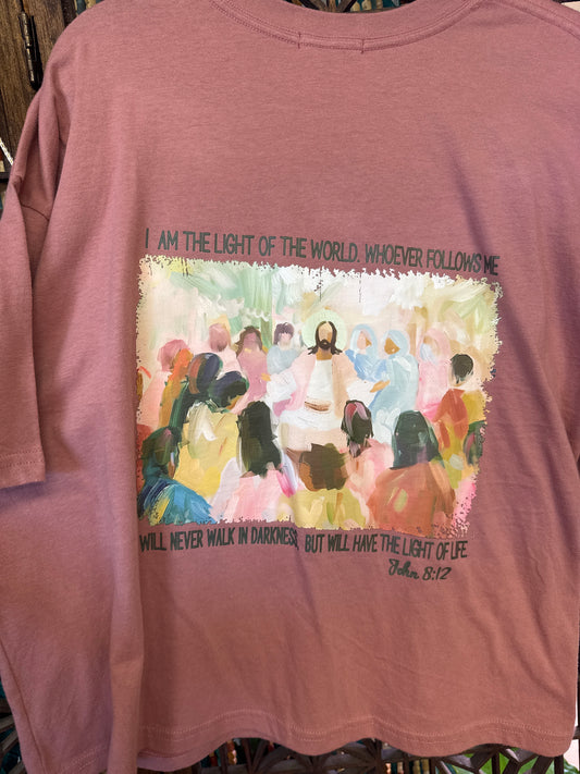 I Am The Light-Distressed T Shirt