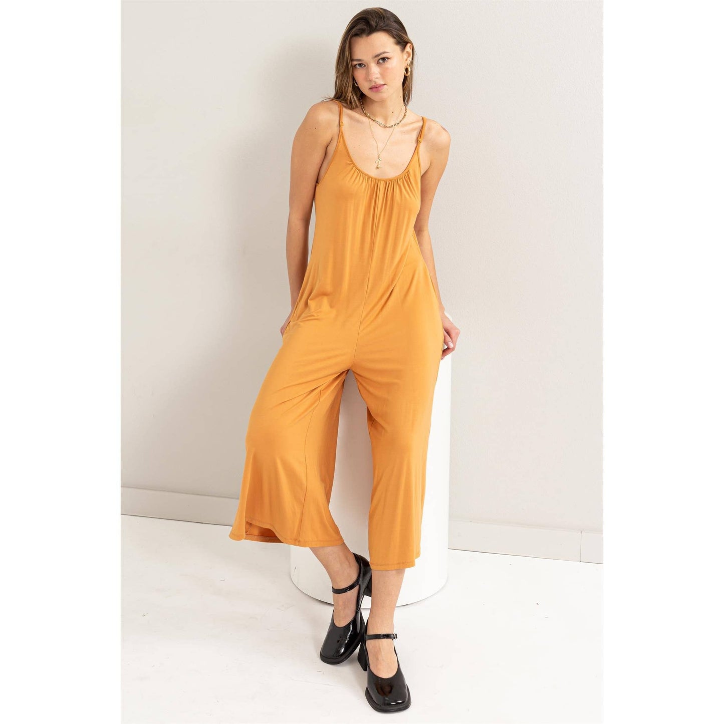 Pita-Jersey Jumpsuit with Pockets