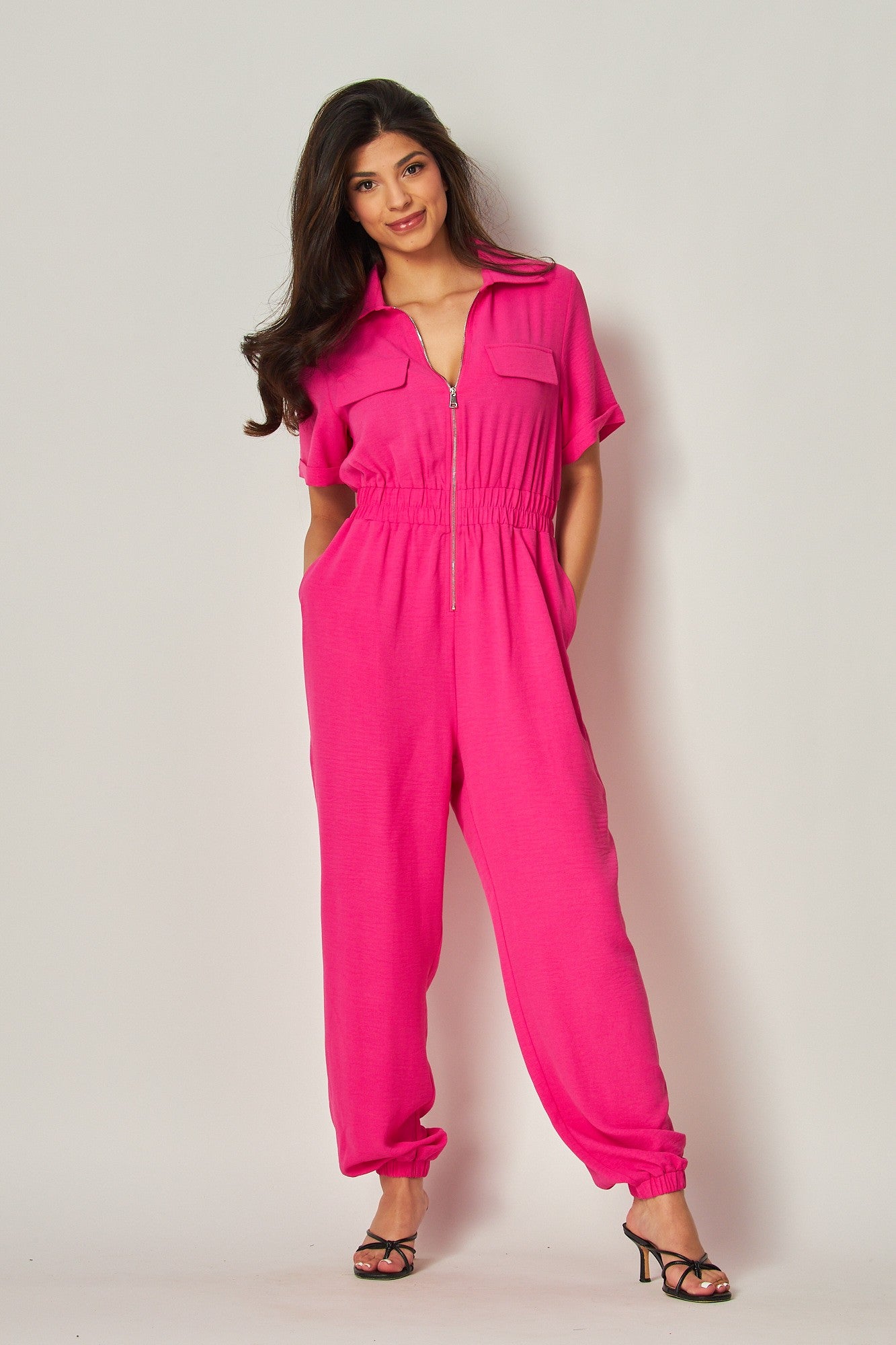 Rebekah-Front Zip Jumpsuit