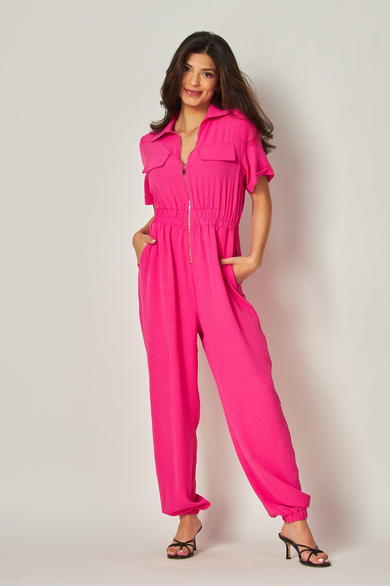 Rebekah-Front Zip Jumpsuit