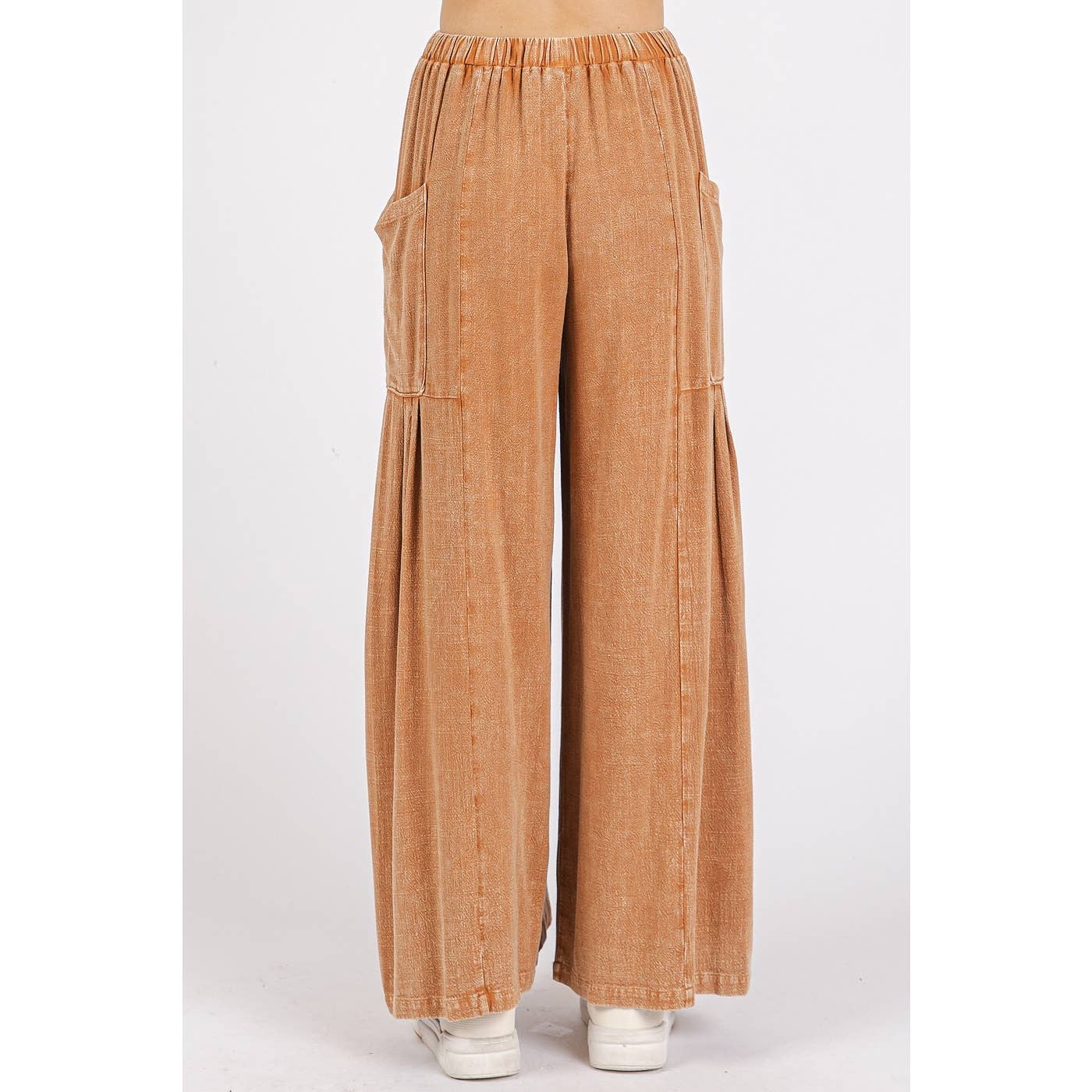Carmella-Linen Mineral Washed Relaxed Pant