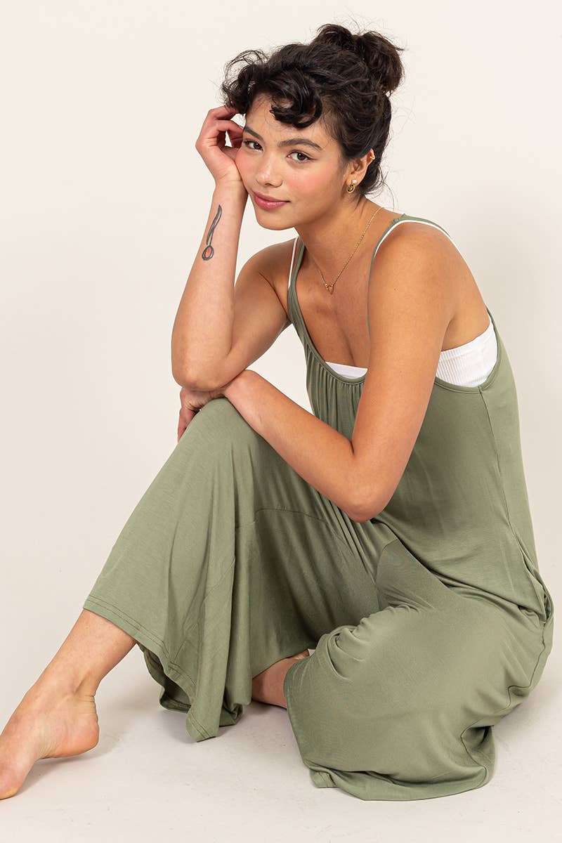 Pita-Jersey Jumpsuit with Pockets